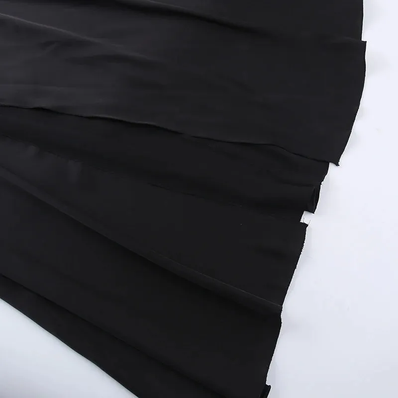 Aiertu Swing Collar Sleeveless Slip Sex Slit Maxi Dress New Fashion Evening Party Women Elegant Streetwear Y2K