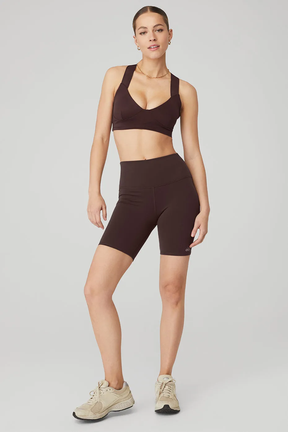 Airbrush Rev It Up Bra & 7" High-Waist Biker Short Set