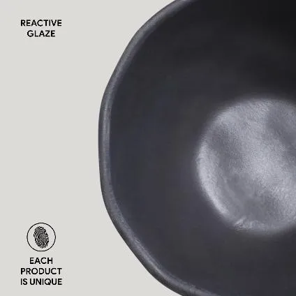 Bio Matte Black Soup / Fruit Bowl Set 123173902