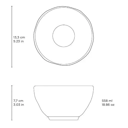 Bio Matte Black Soup / Fruit Bowl Set 123173902