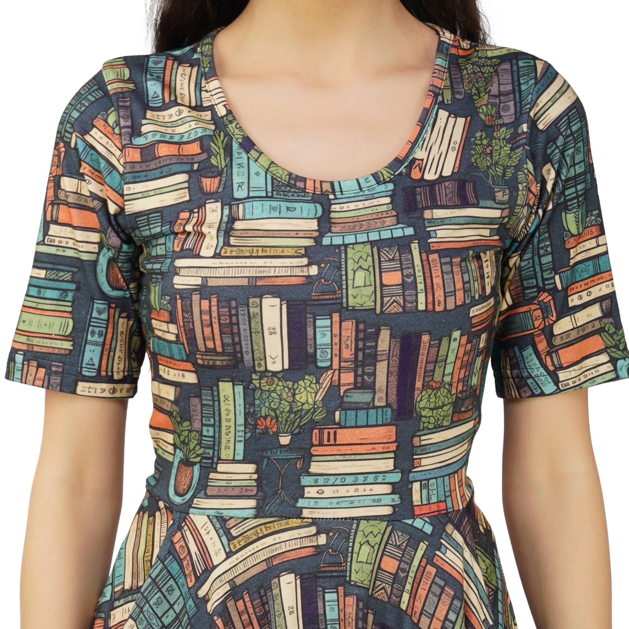 Botanical Library Twirl Dress