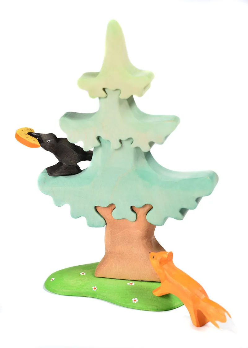 Bumbu Handmade Wooden Raven and Cheese Set