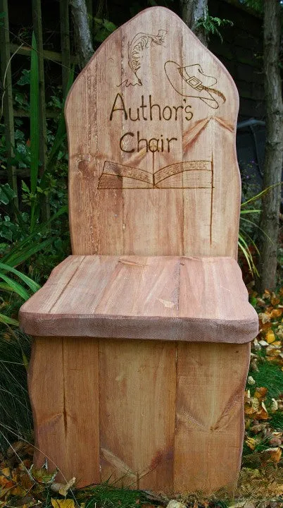 Burnished Author's Chair – Enchanting Outdoor Storytelling Seat