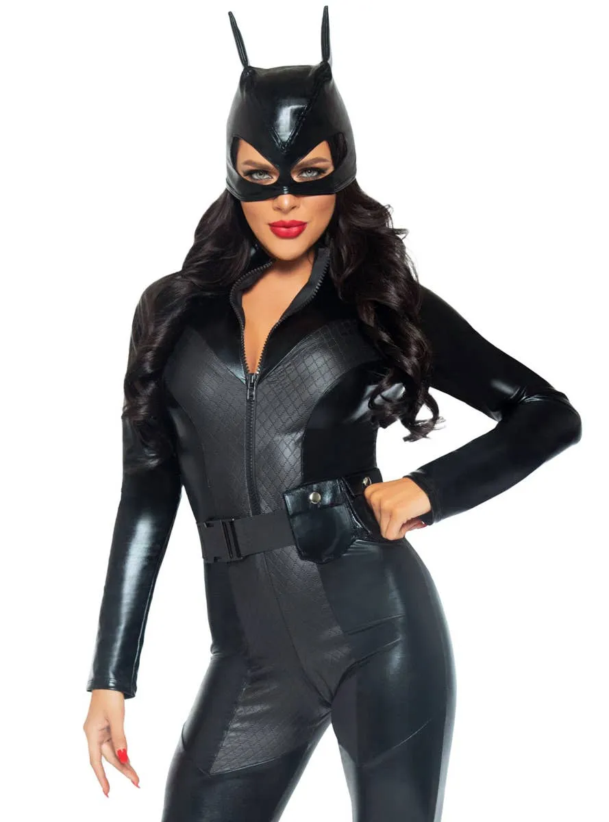 Captivating Crime Fighter Womens Catwoman Costume