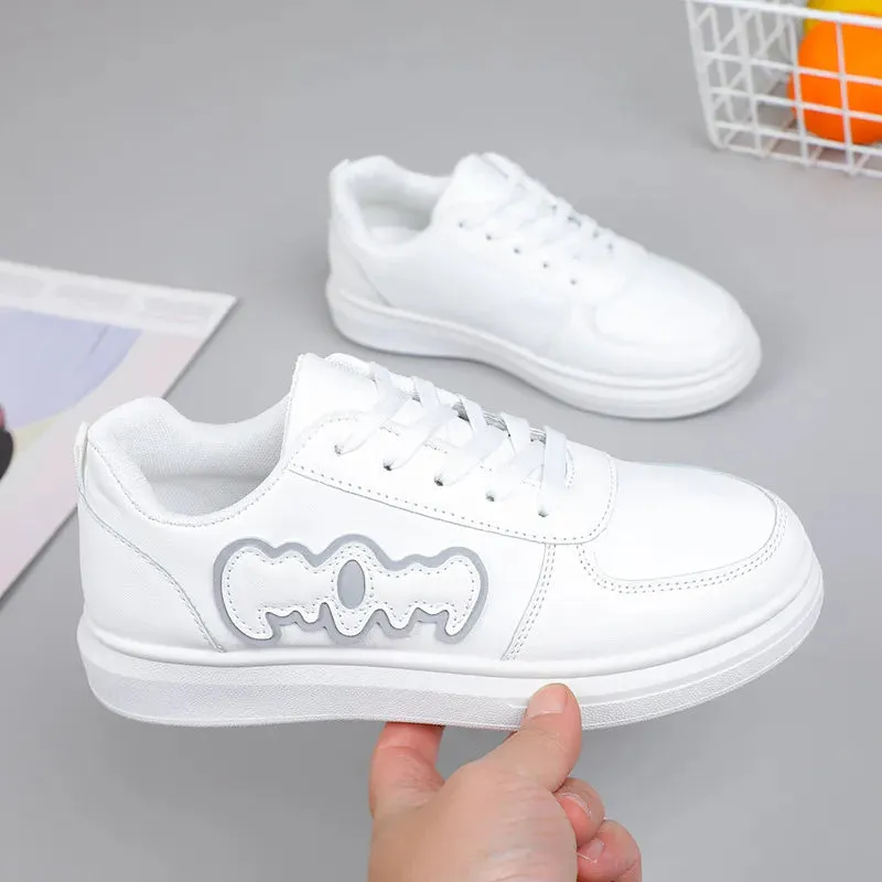 Casual Sports Shoes Patchwork Shoes Female Flat Board Shoes Students Soft Sole Shoes