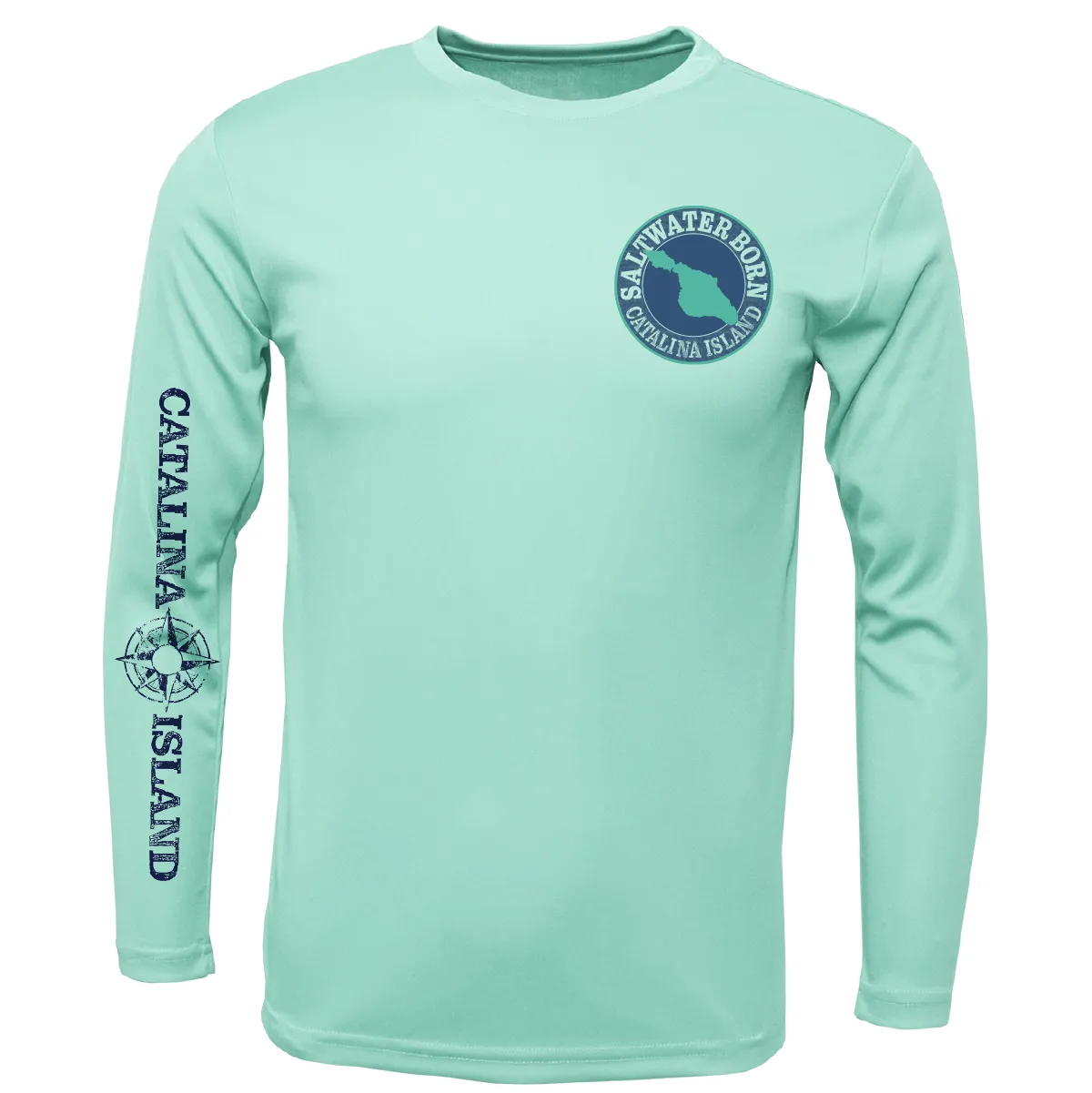 Catalina Island, CA Kraken Girl's Long Sleeve UPF 50  Dry-Fit Shirt