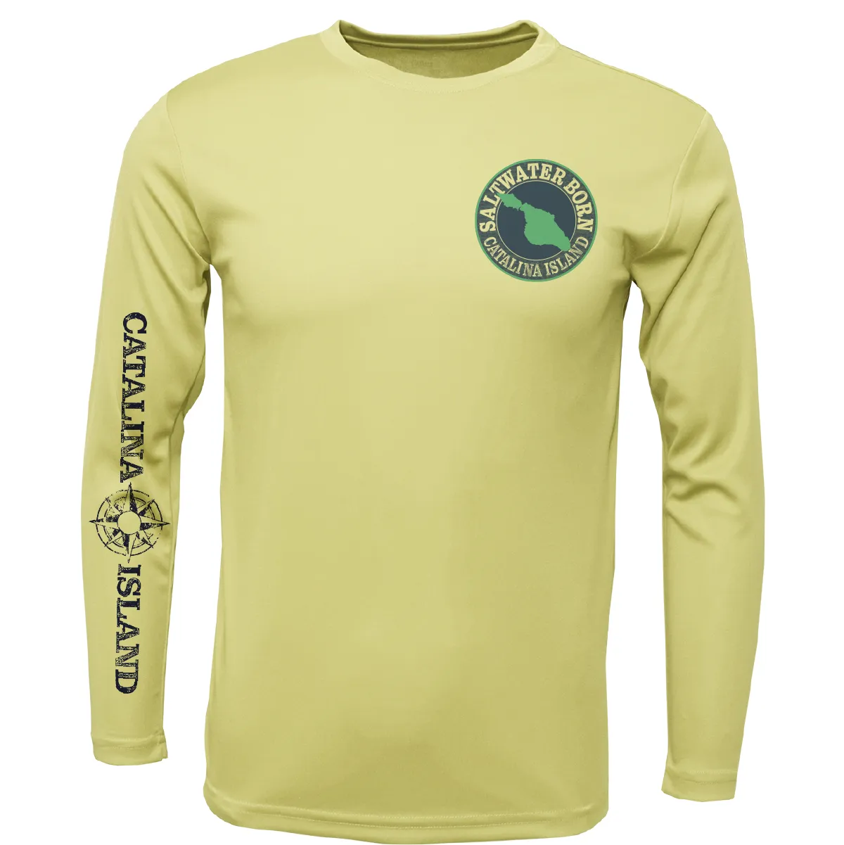 Catalina Island, CA Kraken Girl's Long Sleeve UPF 50  Dry-Fit Shirt
