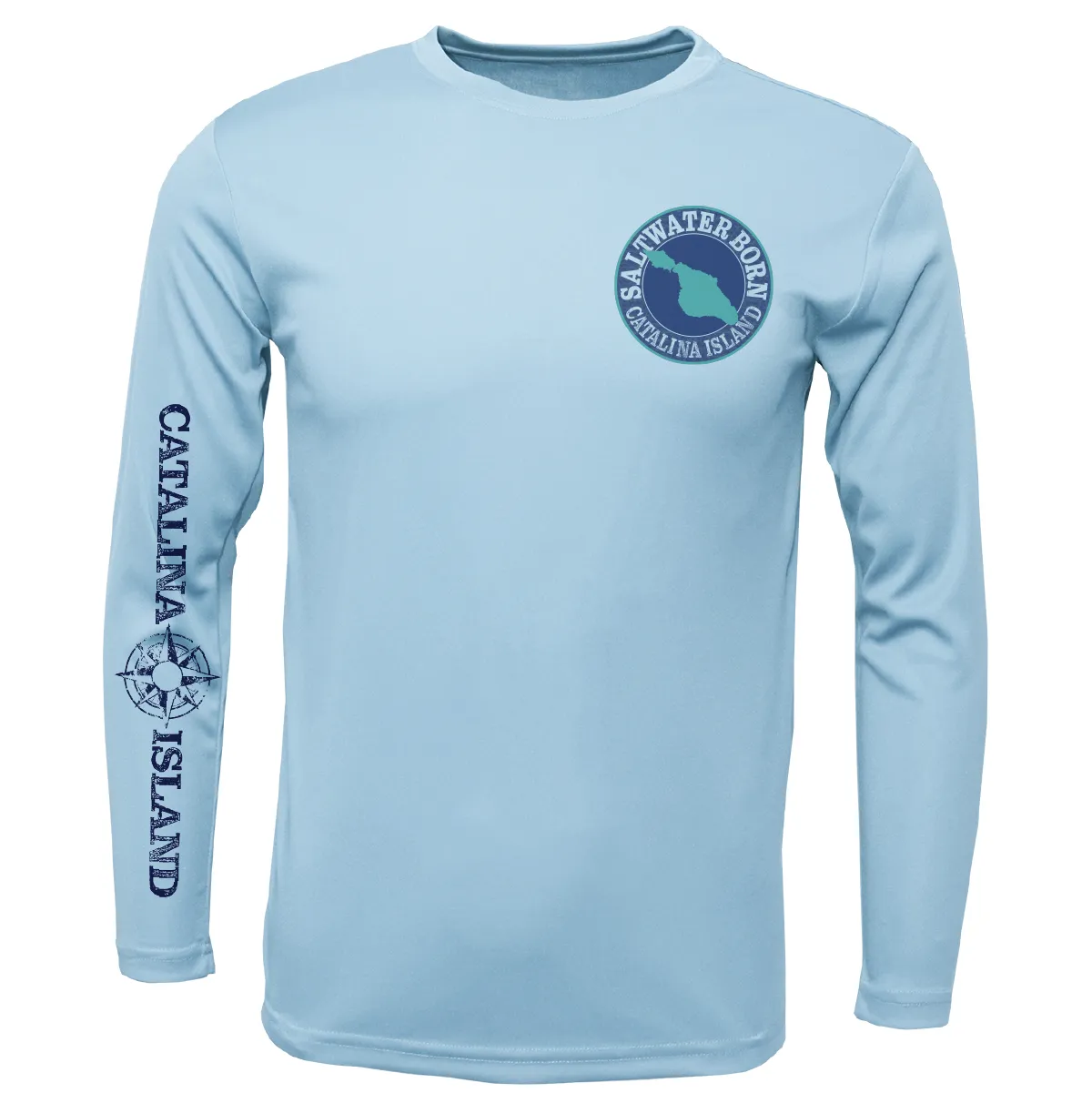 Catalina Island, CA Kraken Girl's Long Sleeve UPF 50  Dry-Fit Shirt