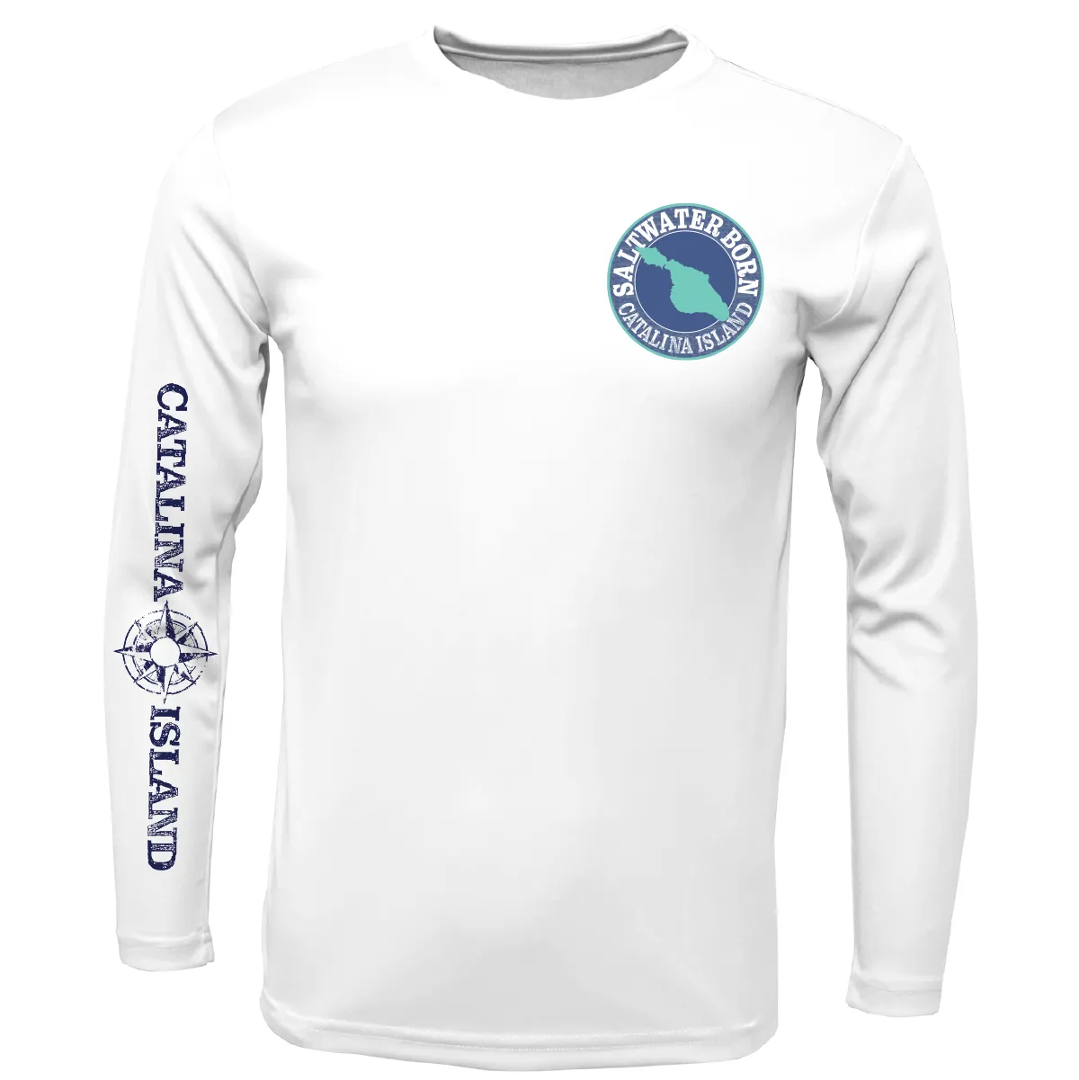 Catalina Island, CA Kraken Girl's Long Sleeve UPF 50  Dry-Fit Shirt