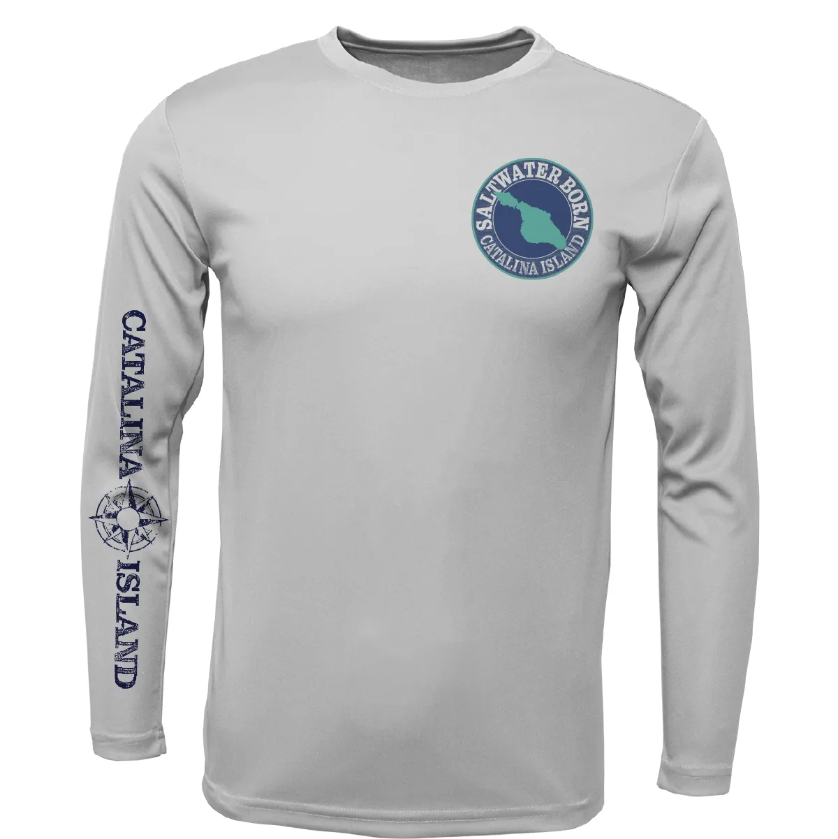 Catalina Island, CA Kraken Girl's Long Sleeve UPF 50  Dry-Fit Shirt