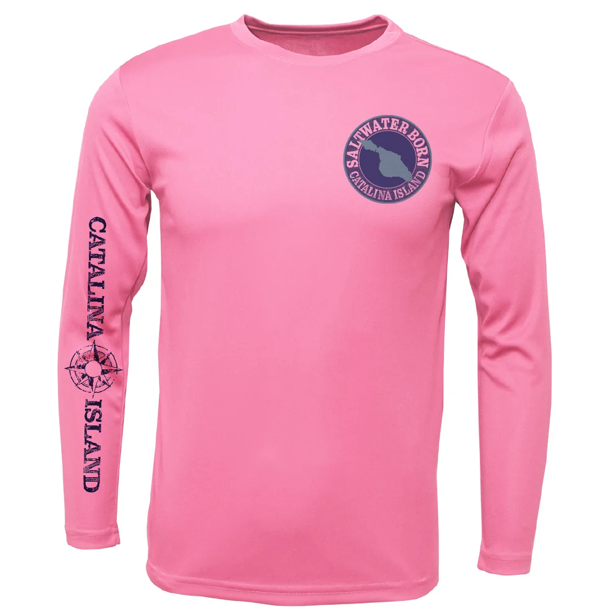 Catalina Island, CA Kraken Girl's Long Sleeve UPF 50  Dry-Fit Shirt