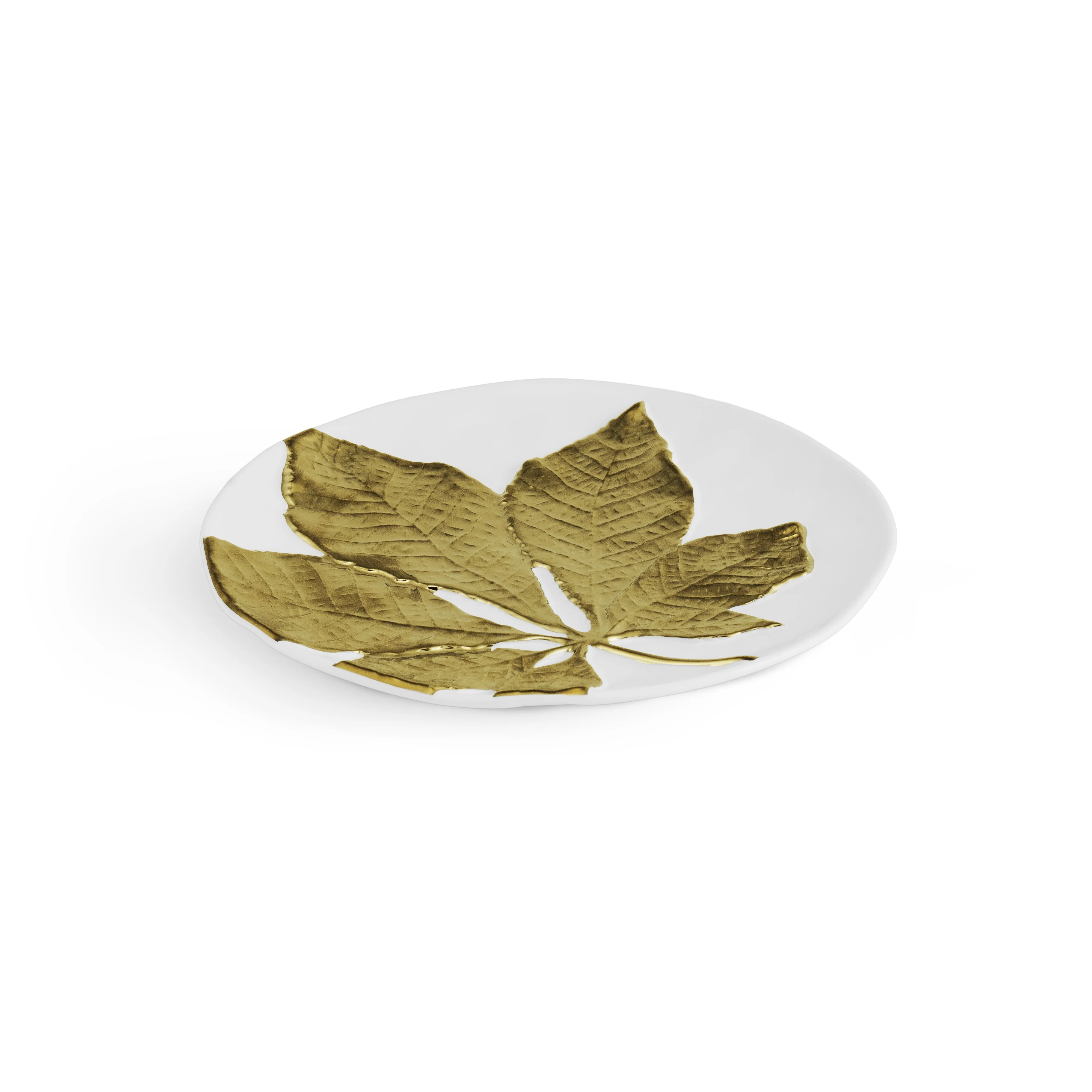 Chestnut Leaf Salad Plate Set