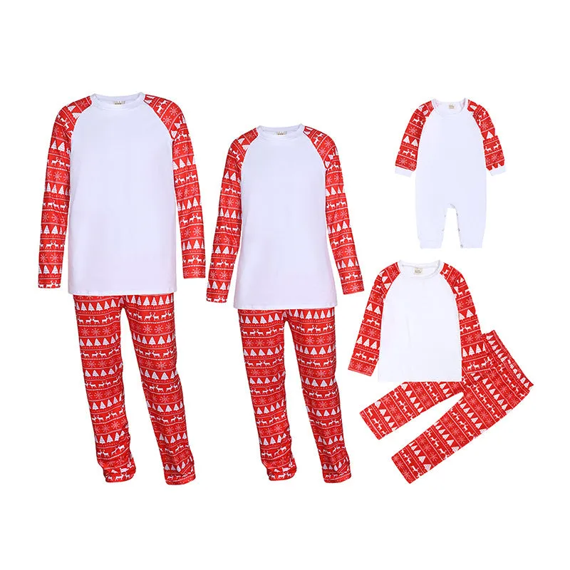 Christmas Pajamas Matching Family Pyjamas  Parent-Child Suit Homewear Pajamas Two-Piece Baby Jumpsuit