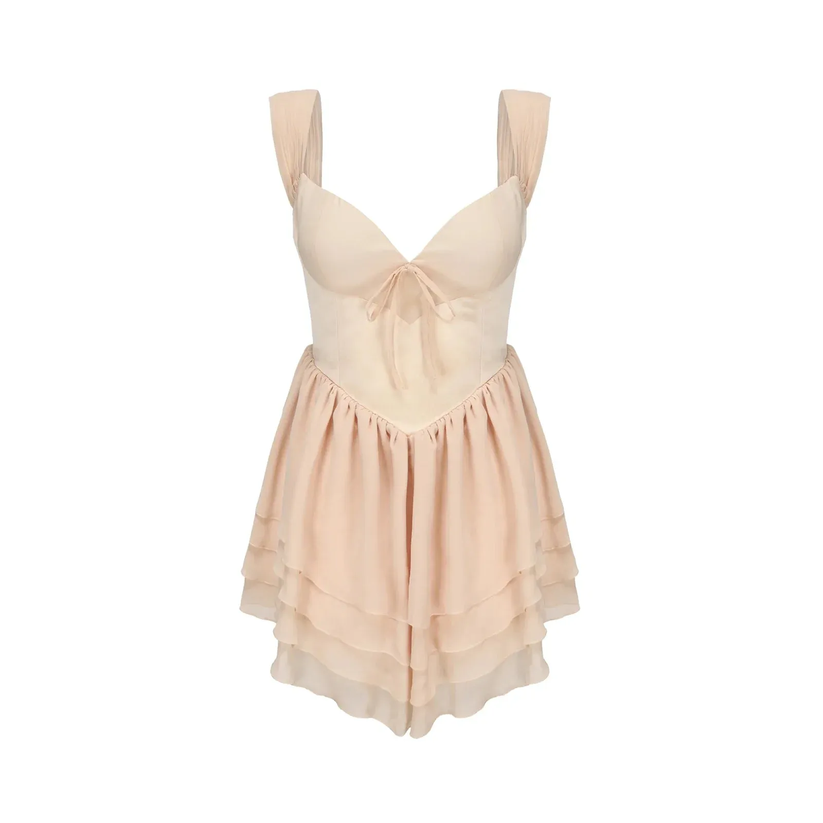 Corset Sleeveless V-Neck Backless Slim Slip Lolita Style Sweet Club Streetwear Summer Mini Dress