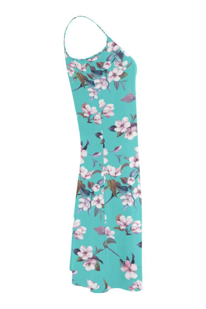 Floral Mindscape Alcestis Slip Dress