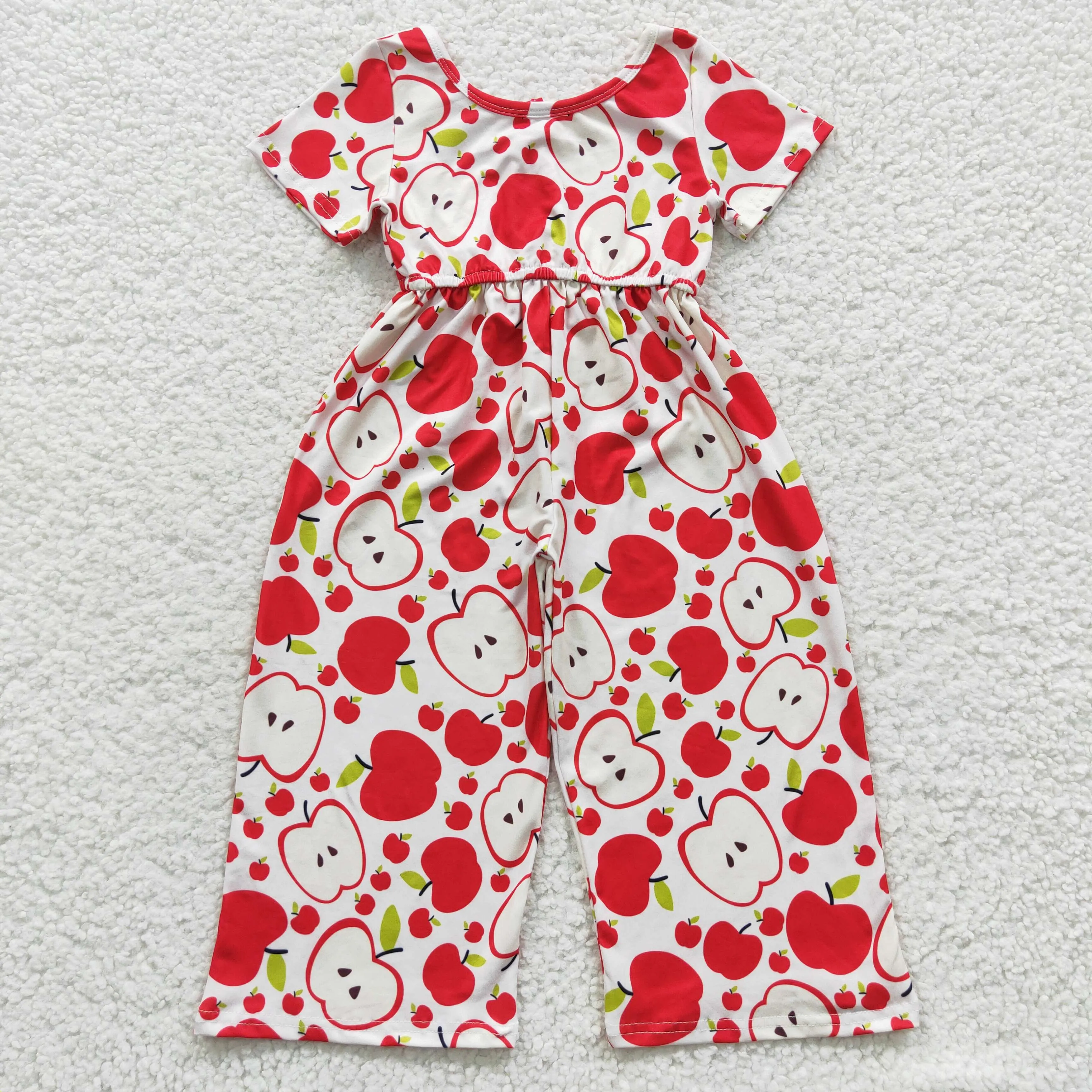 girls apple floral jumpsuit SR0393