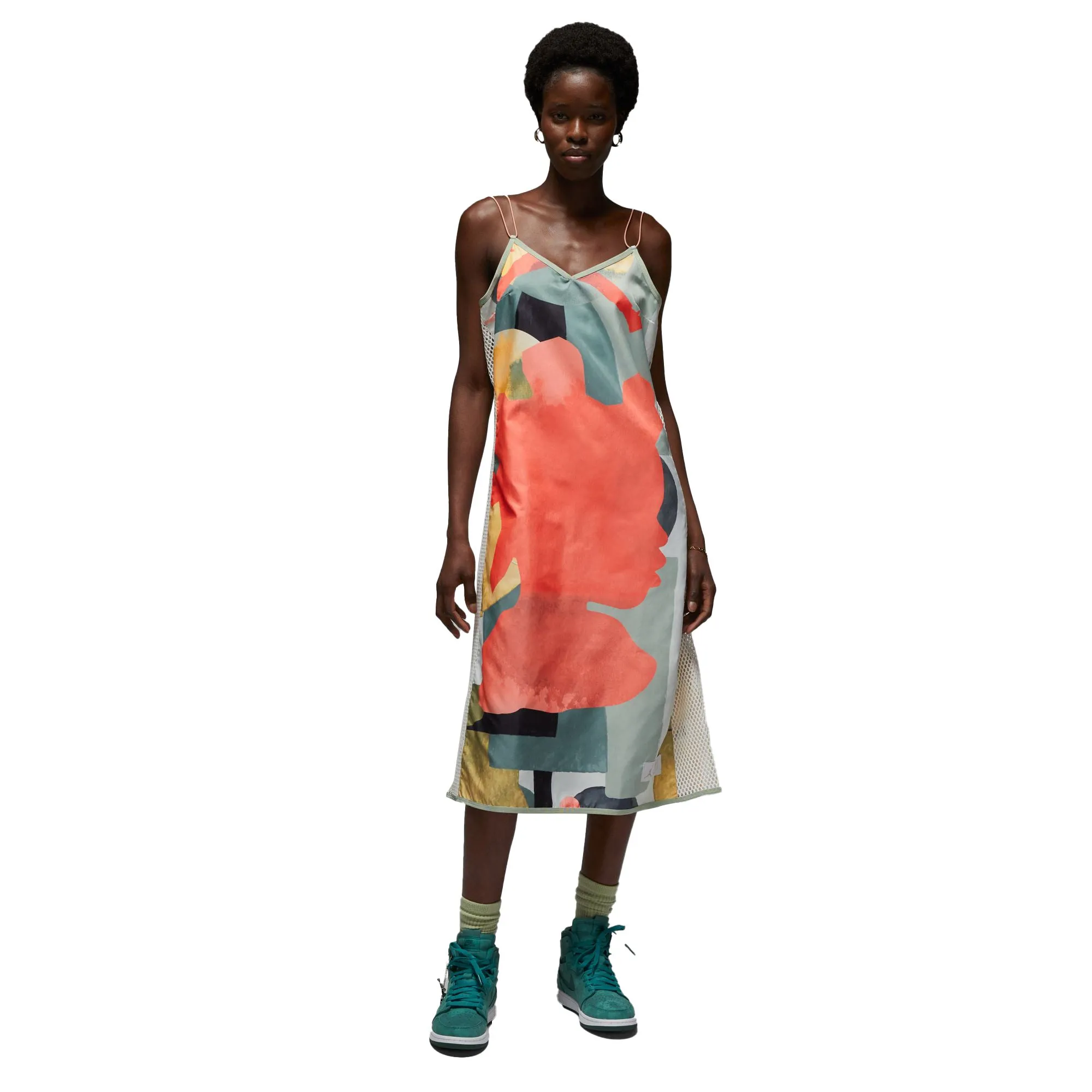 Jordan x Bephies Beauty Supply Slip Women's Dress College Grey-Lt Wild Mango