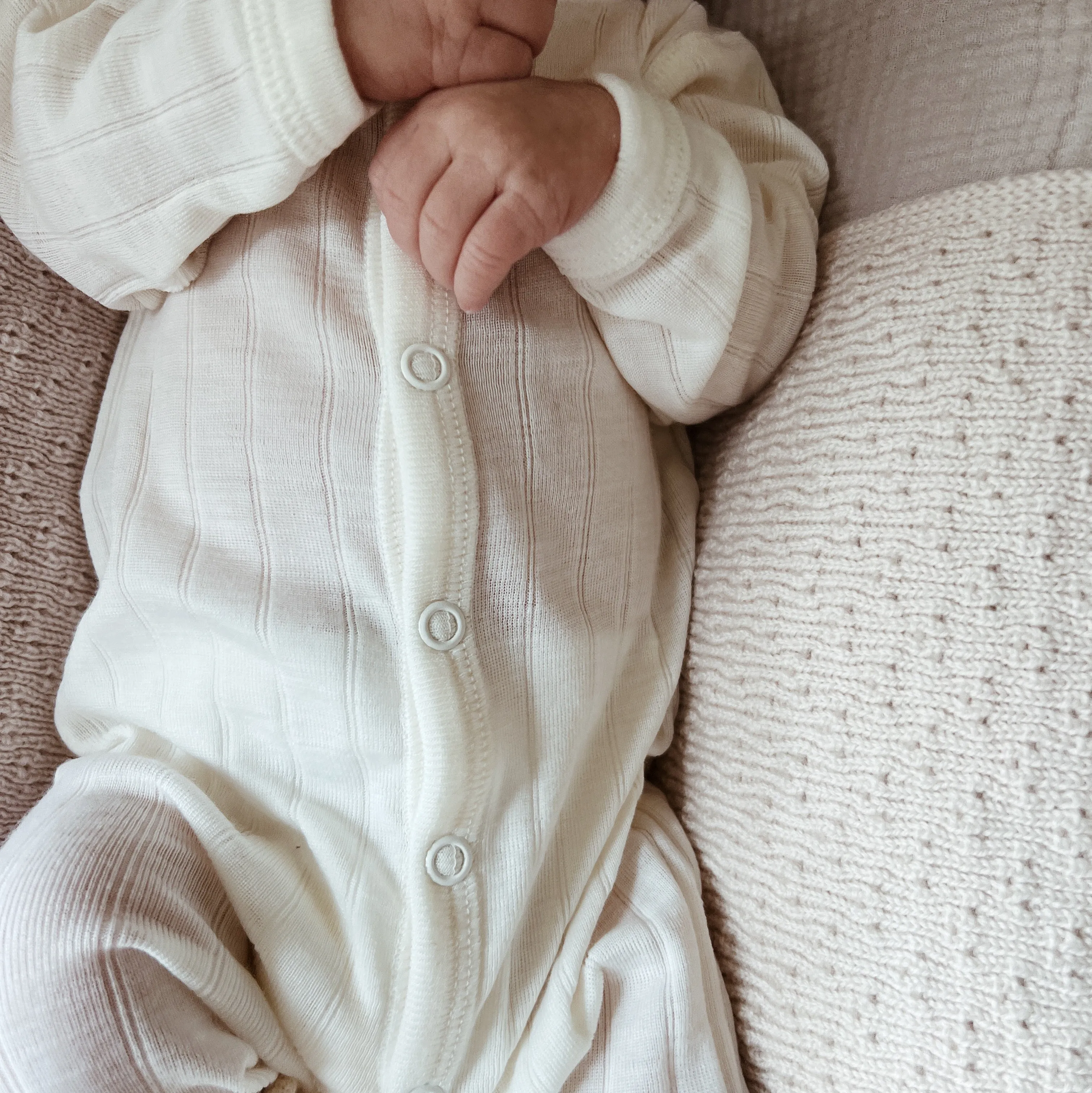 Jumpsuit - Wool & Silk - Natural