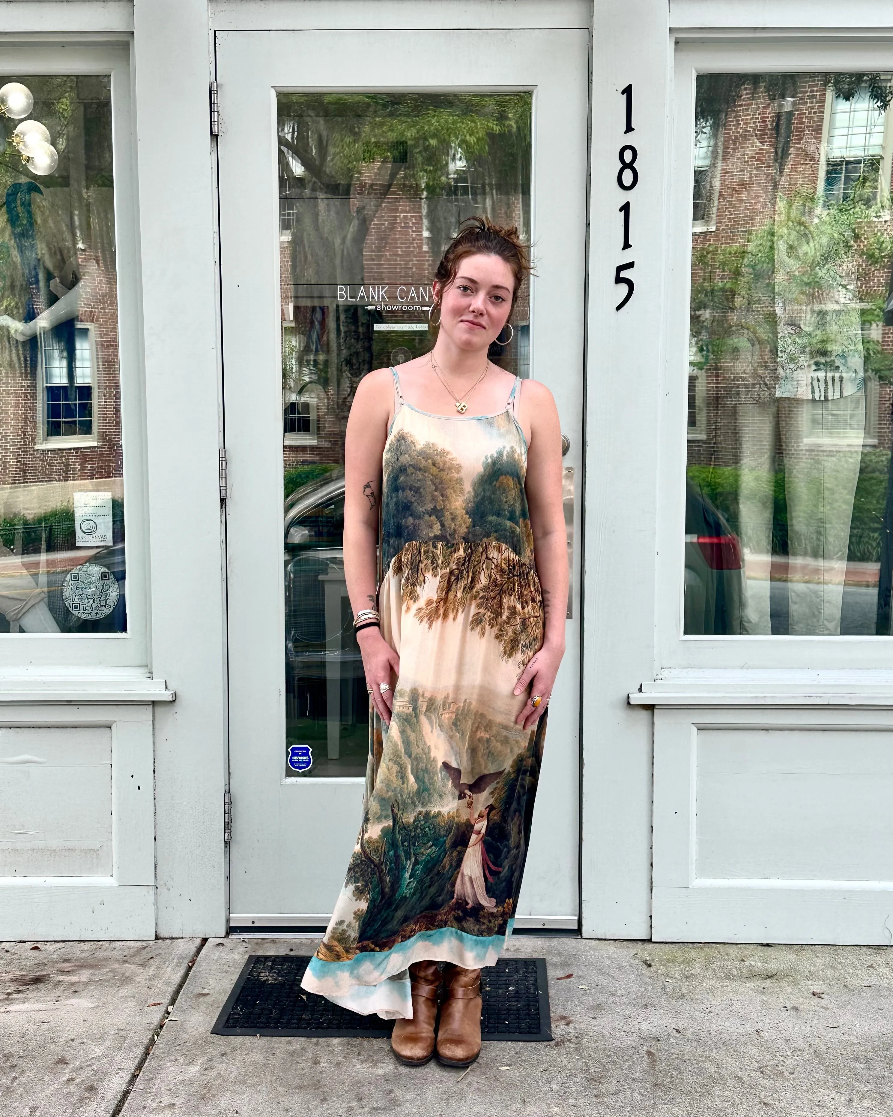 Landscape Bamboo Slip Dress
