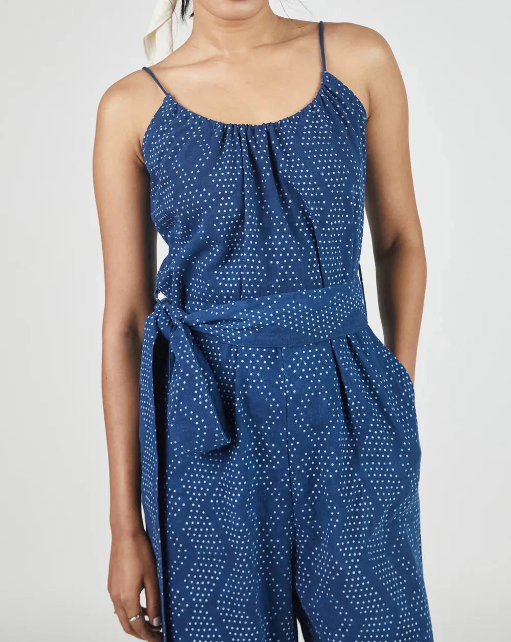 Lila Jumpsuit | Indigo Dot