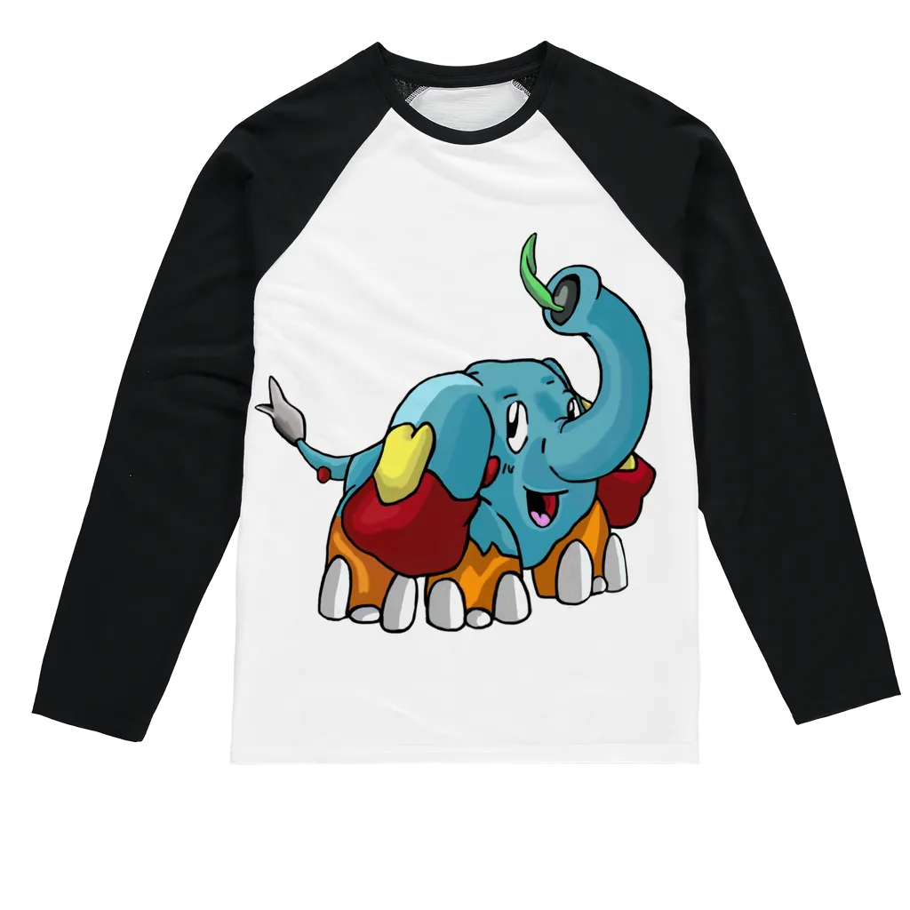 Mudphant Sublimation Baseball Long Sleeve T-Shirt