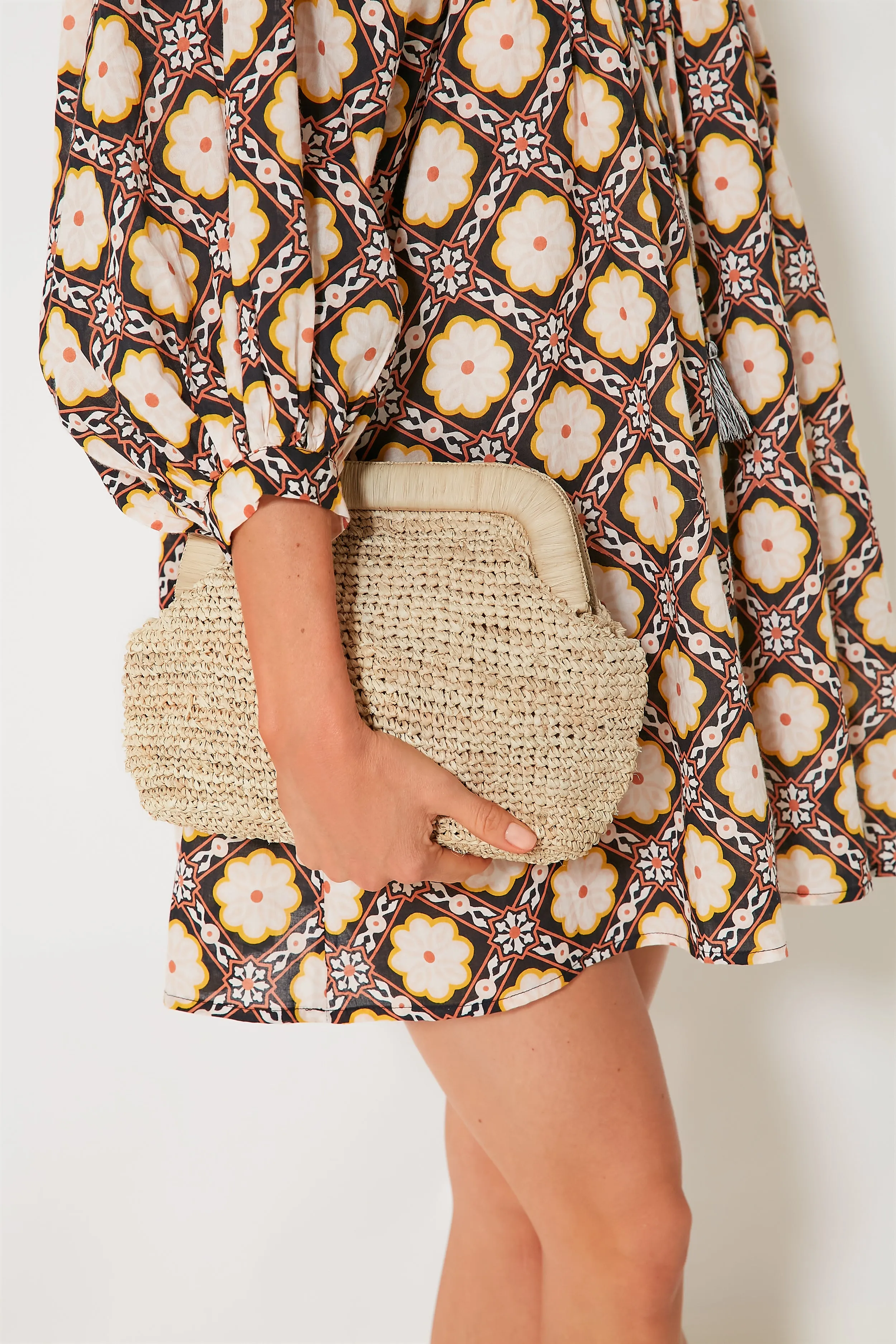 Natural Beverly Clutch