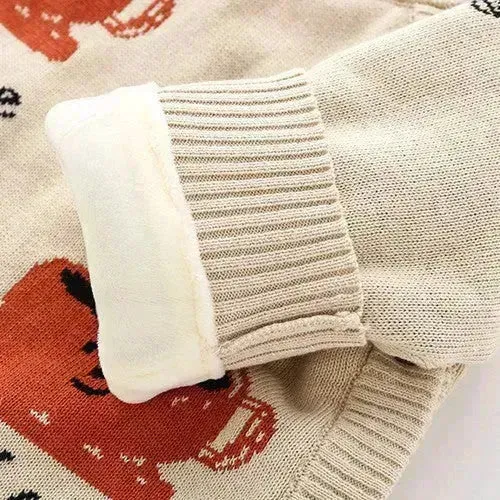 Newborn Baby Clothes Baby Crawling Clothes Thickening Out Baby Harness Christmas Baby Romper Baby Cotton Sleepwear