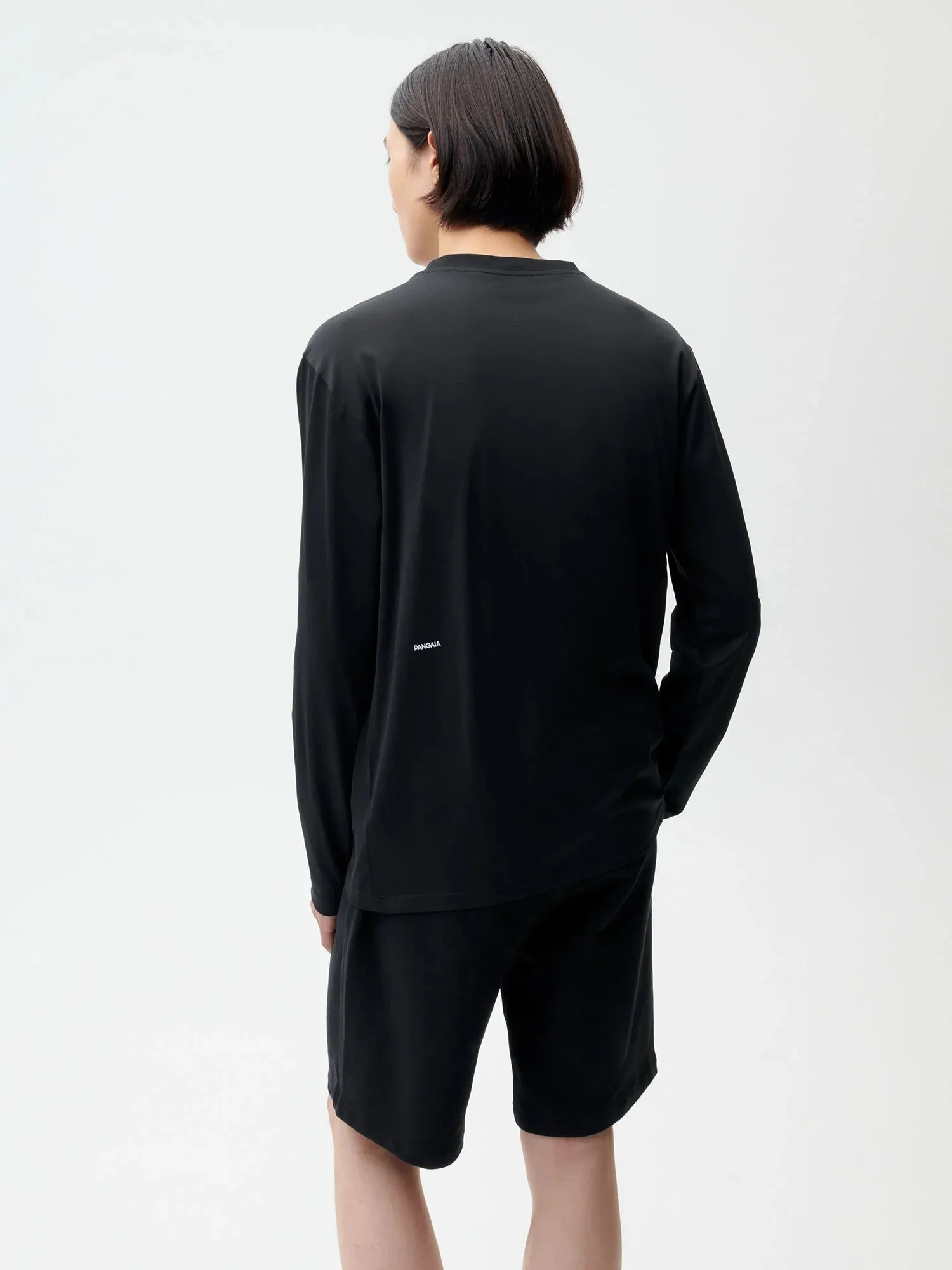 Organic Cotton Lightweight Long Sleeve T-shirt—black