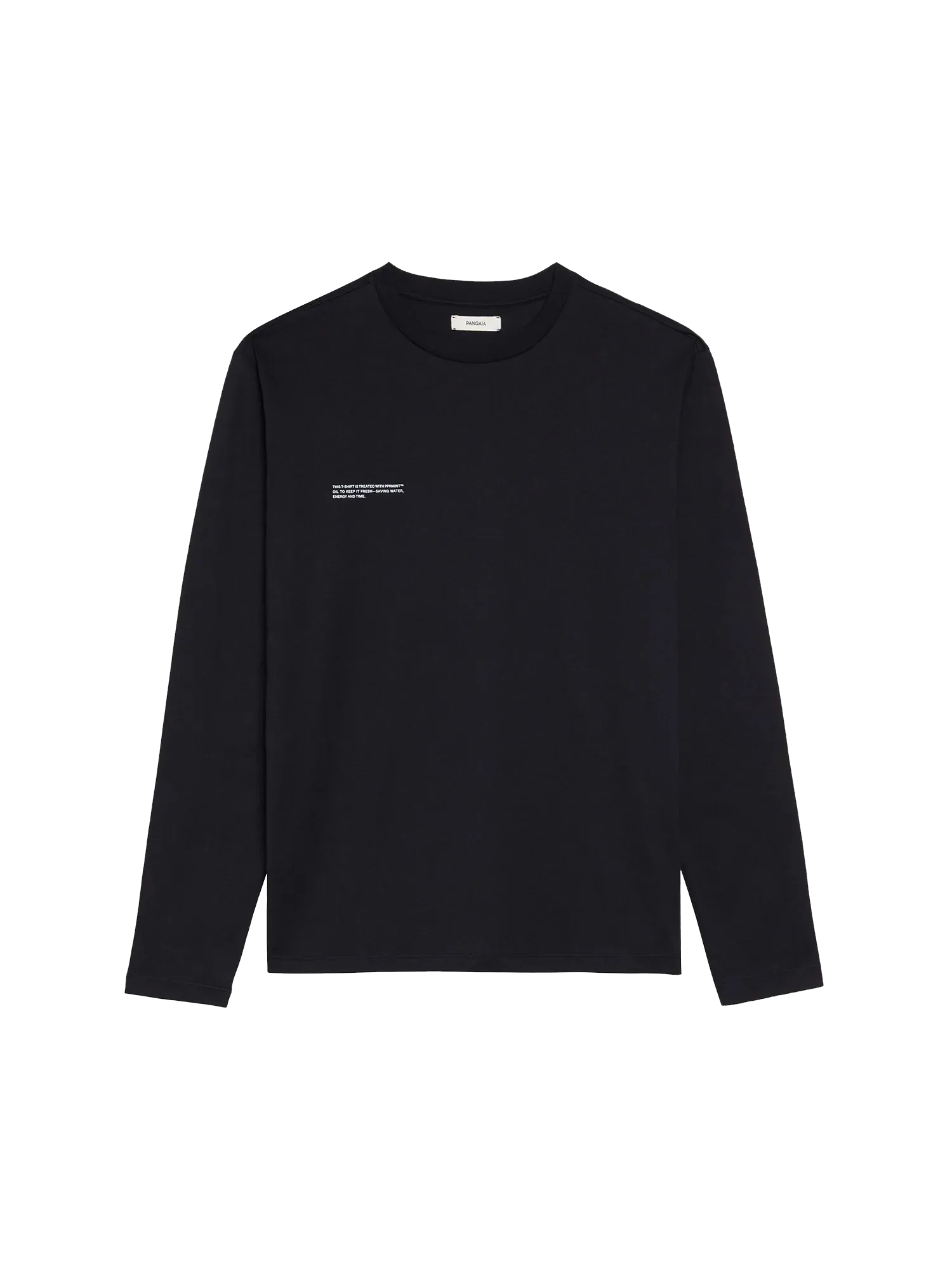 Organic Cotton Lightweight Long Sleeve T-shirt—black