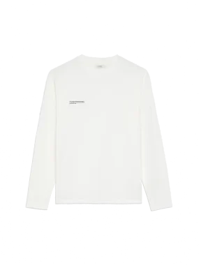 Organic Cotton Lightweight Long Sleeve T-shirt—off-white