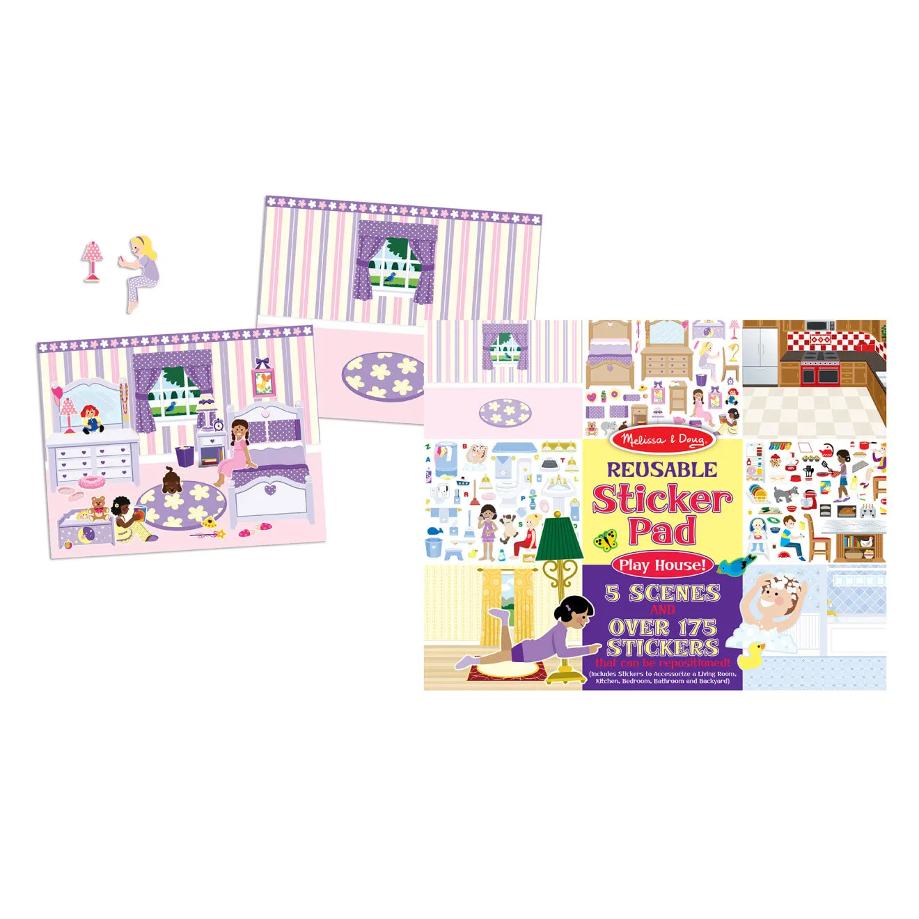 Reusable Sticker Pad Bundle - Fairy, Princess, Dress-Up, and Play House