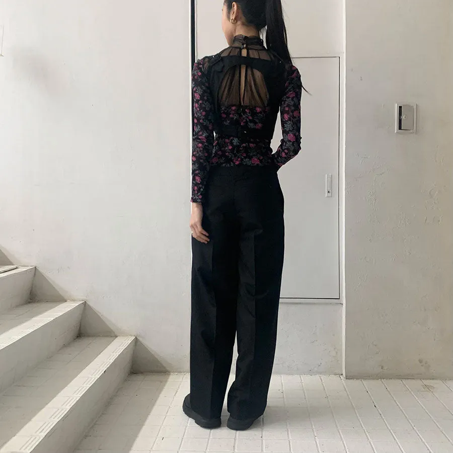 SALE 40%OFF ! <br/>【FETICO/フェティコ】<br>CUT-OUT BUSTIER JUMPSUIT <br>FTC242-0804