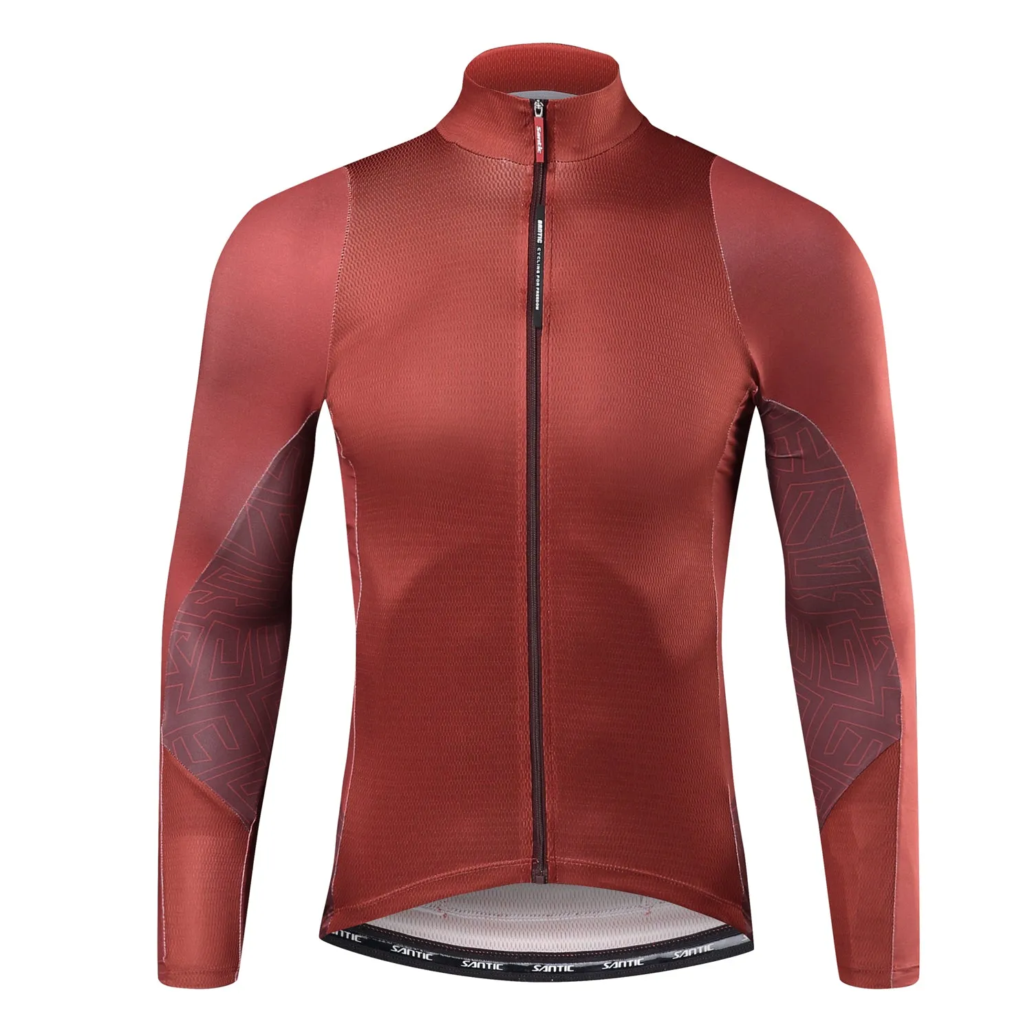 Santic Universal Red Men Cycling Jersey Long Sleeve