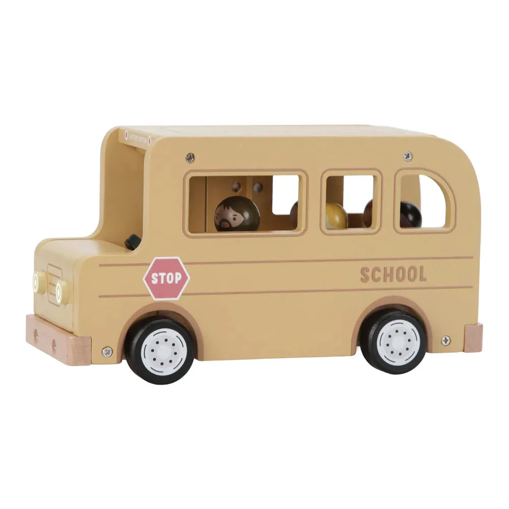School Bus with 5 Peg Doll Characters