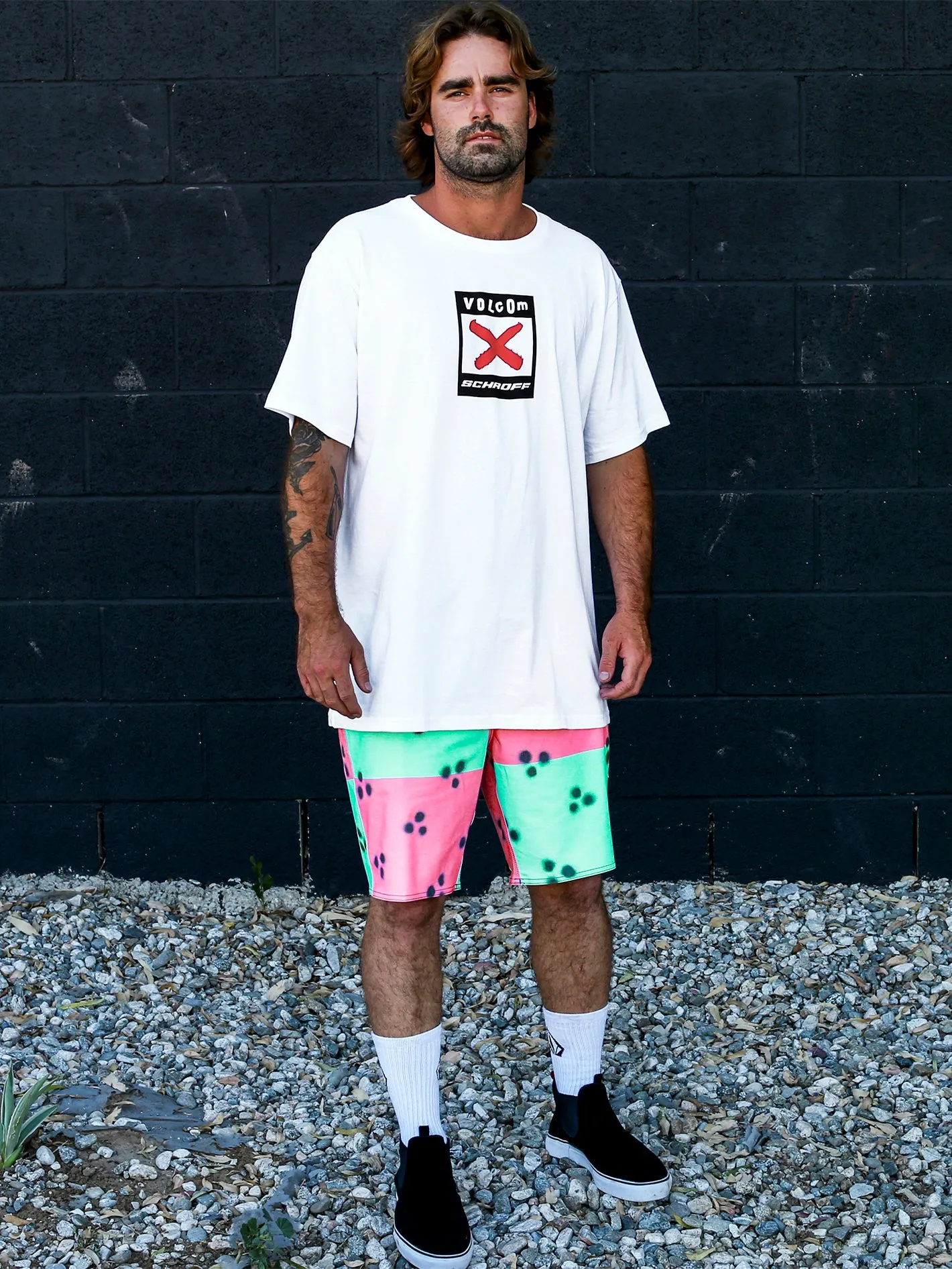 Schroff X Volcom Short Sleeve Tee - White