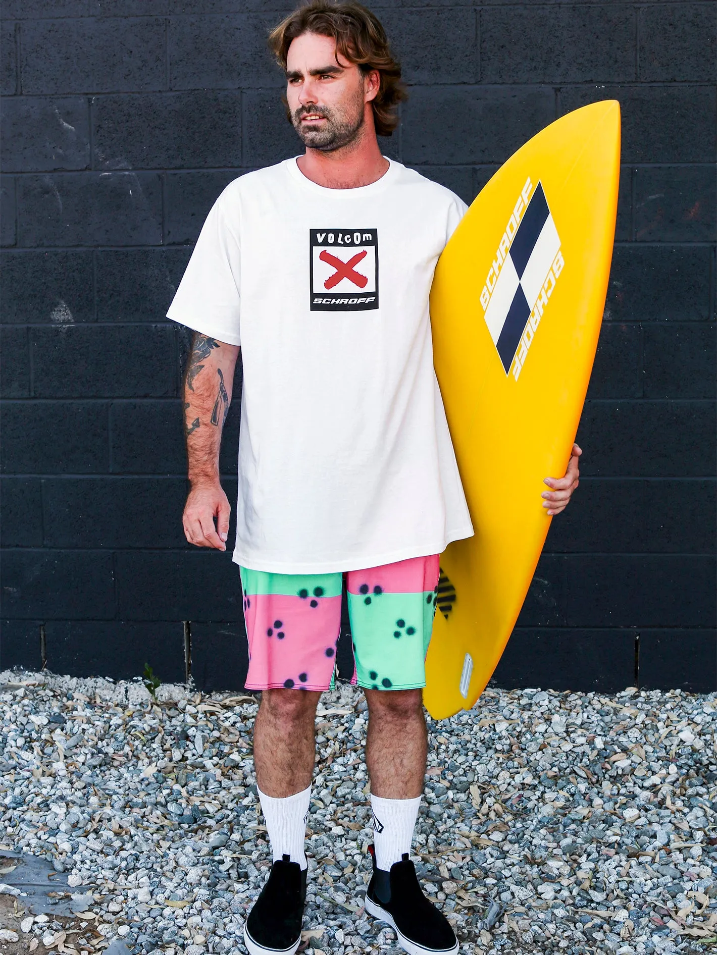 Schroff X Volcom Short Sleeve Tee - White