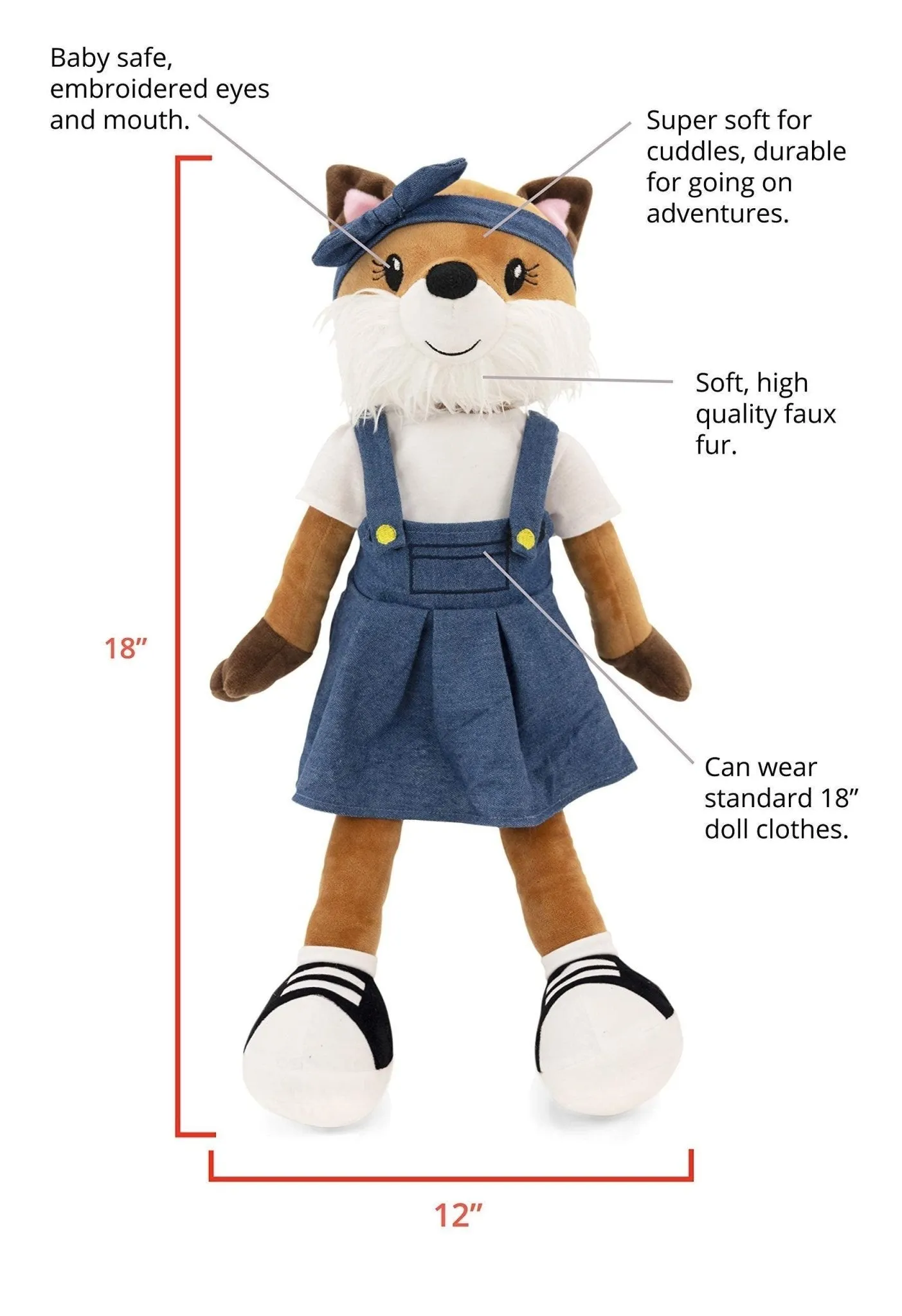 Sharewood Forest Friends 18 Inch Rag Doll Fiona the Fox
