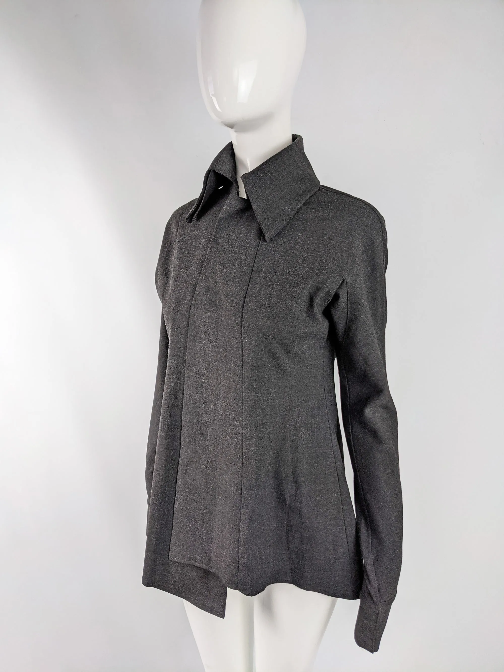 Shuhei Ogawa Vintage Grey Minimalist Avant Garde Shirt, 1998