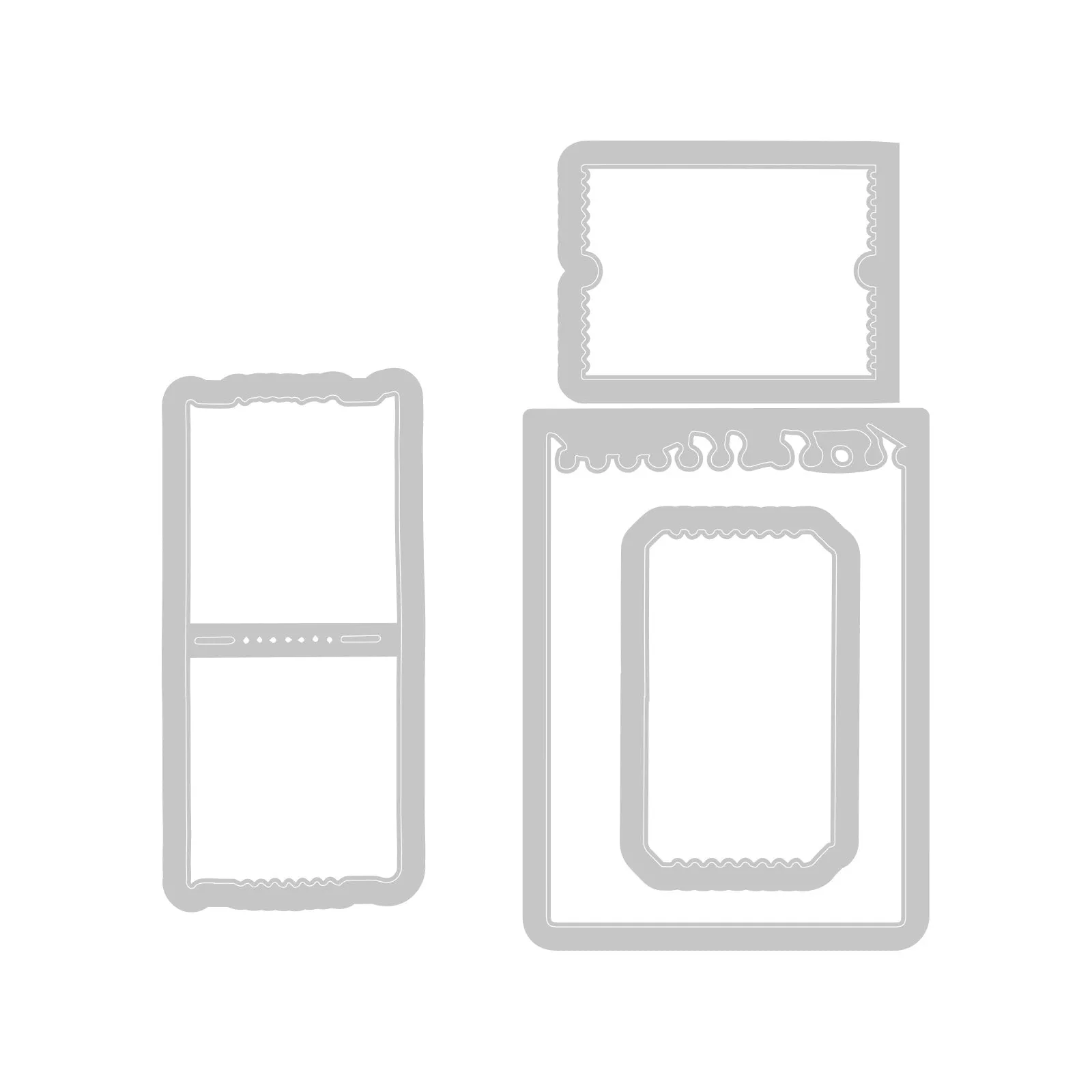 Sizzix A5 Clear Stamps 17PK w/4PK Framelits Die - Forever Journal Essentials by 49 and Market