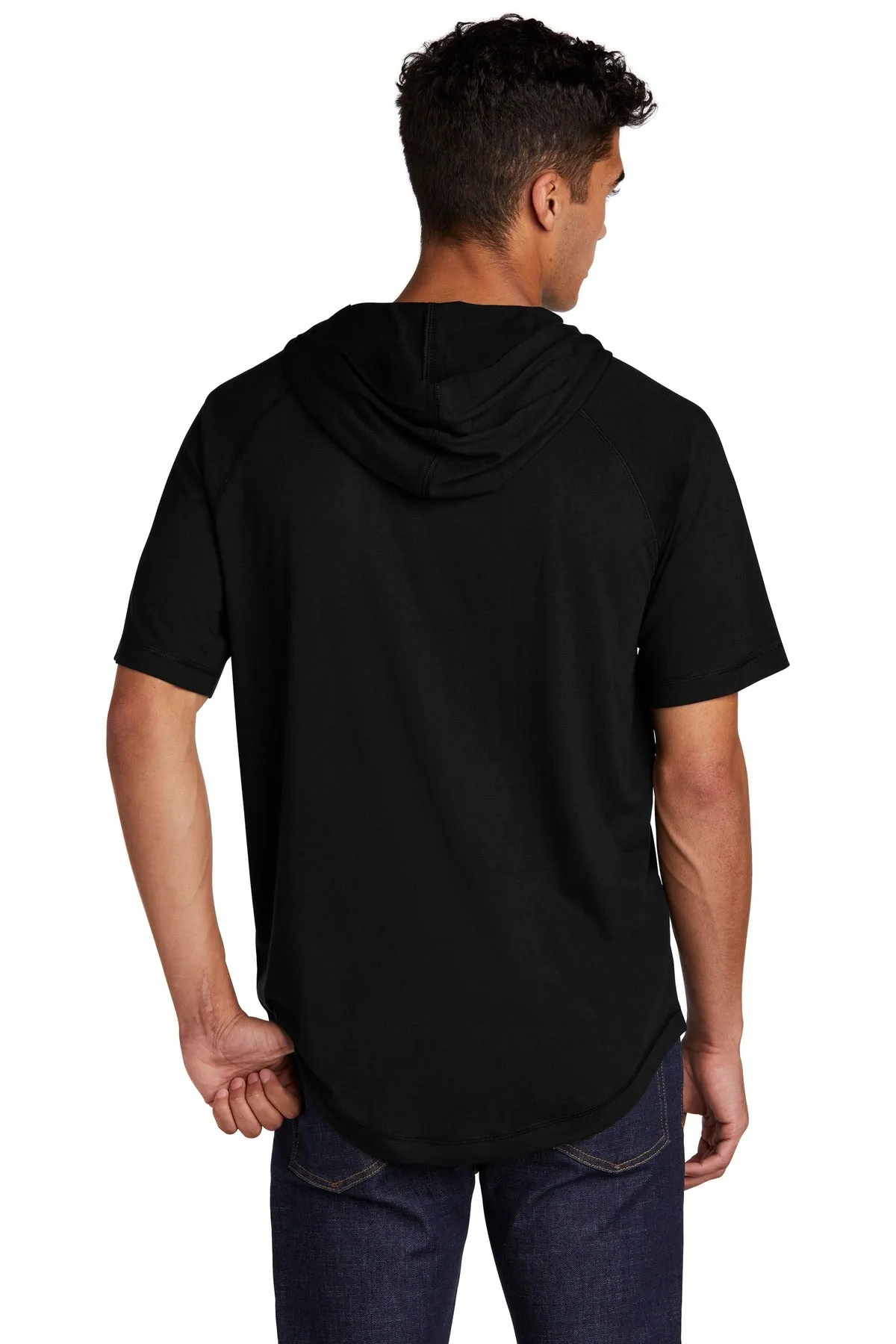 Sport-Tek ® PosiCharge ® Tri-Blend Wicking Short Sleeve Hoodie. ST404