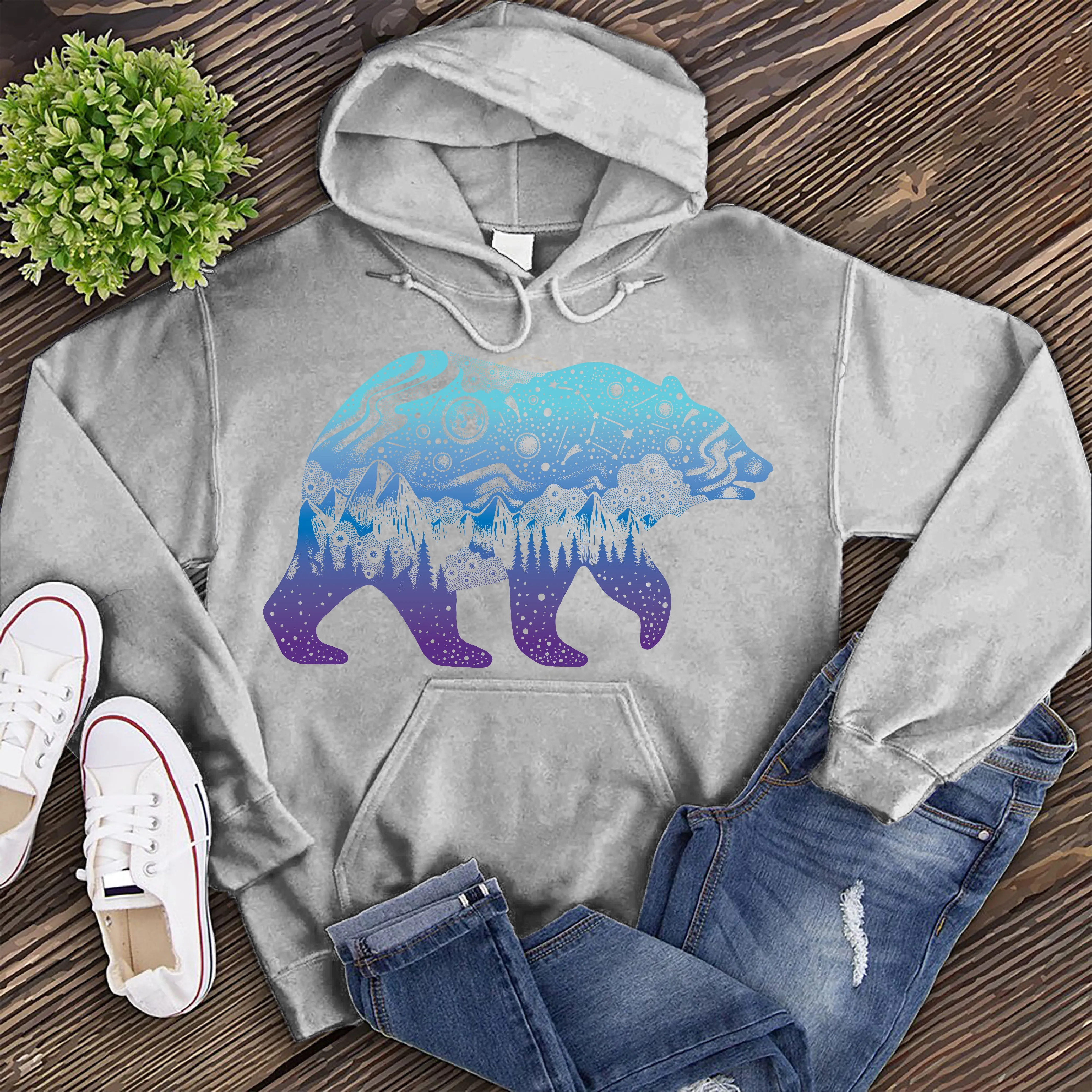 Starry Cosmic Bear Hoodie
