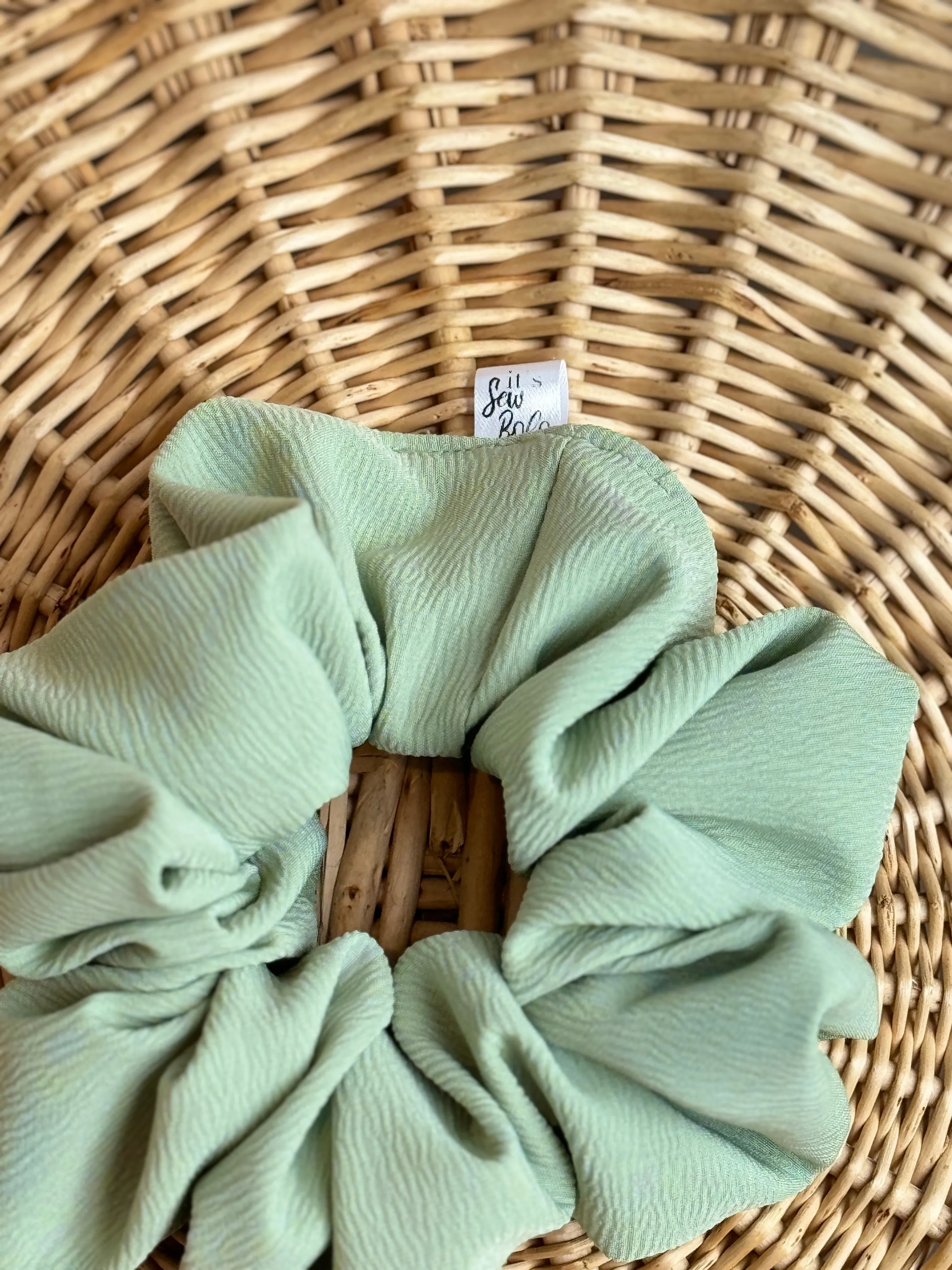 Sun-kissed Sage Scrunchie