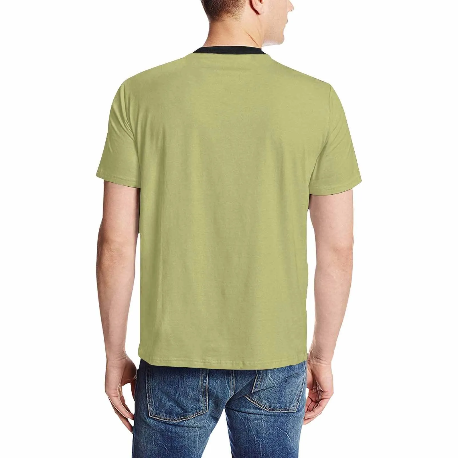 Uniquely You Mens T-Shirt /  Olive Green     - Short Sleeve Casual Shirt
