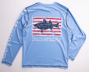 USA Flag Performance Long Sleeve Tee