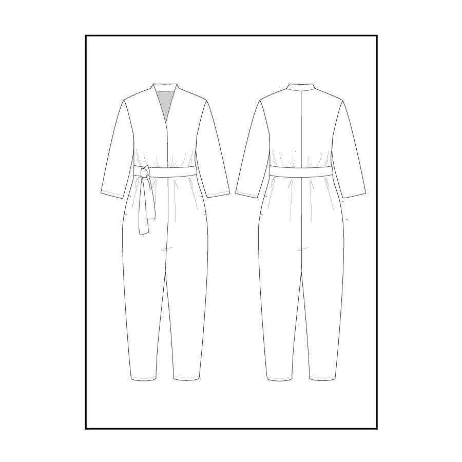 V-Neck Jumpsuit - Sewing Pattern | The Assembly Line