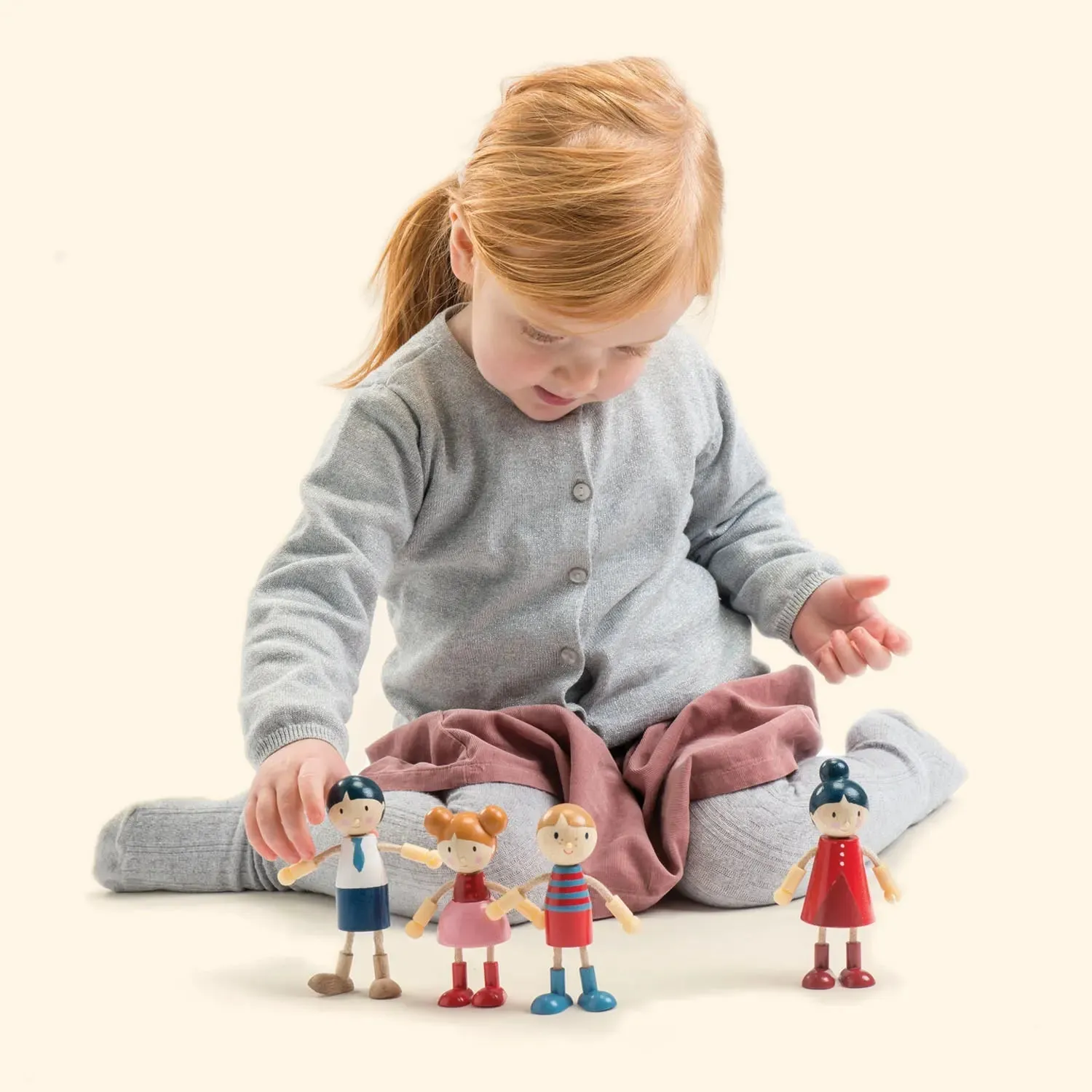 Wooden Doll Family
