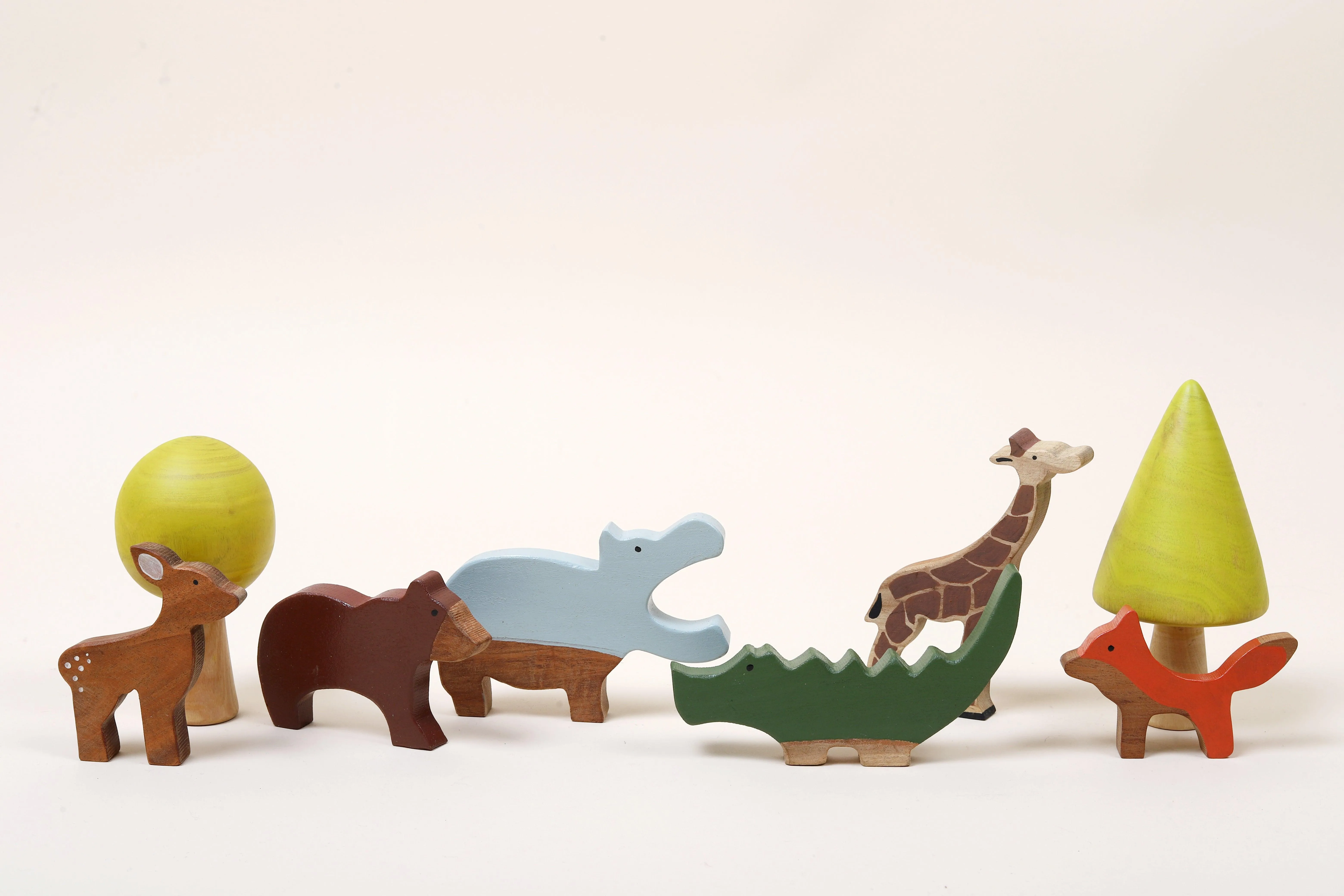Wooden Wild Animals Toys