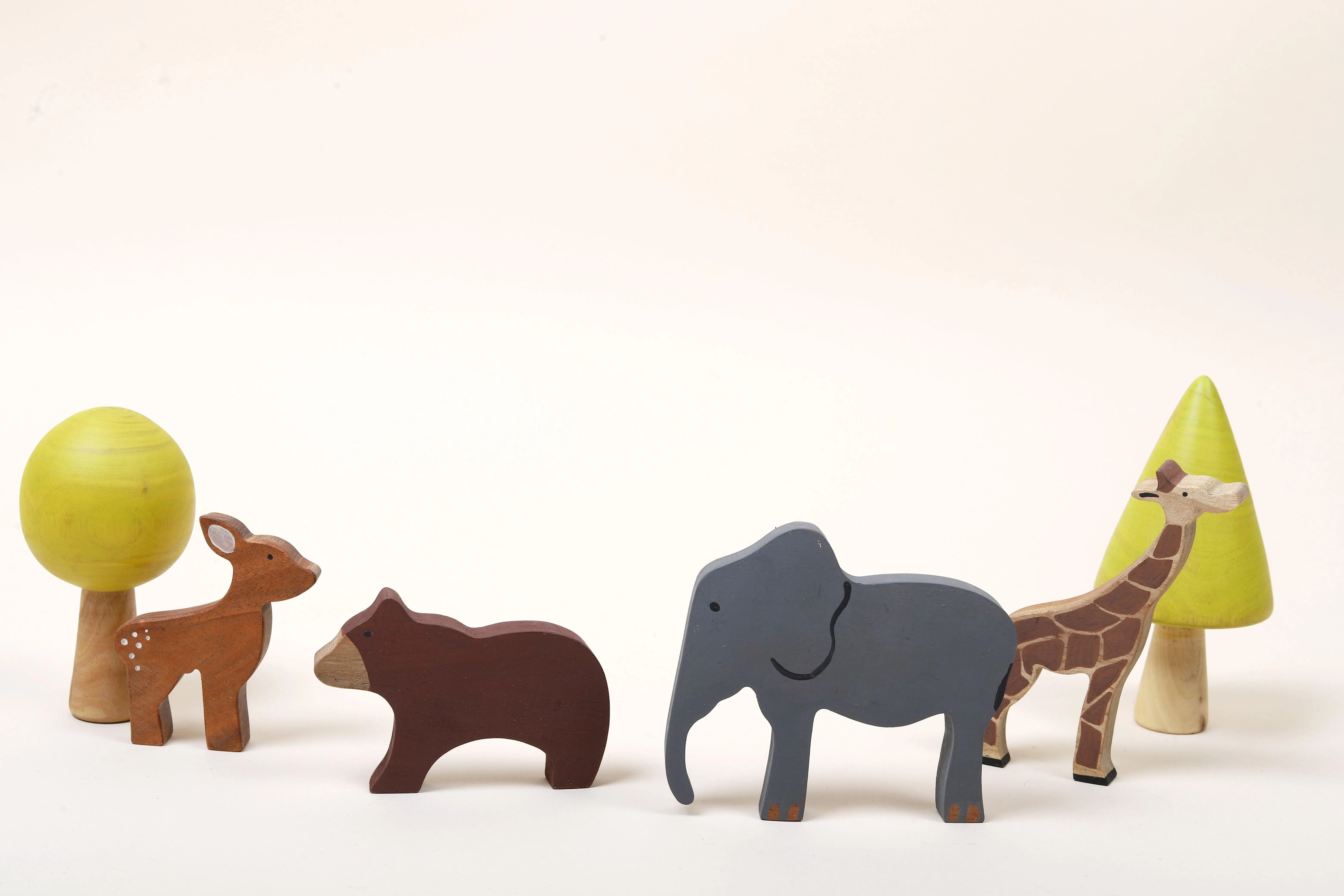 Wooden Wild Animals Toys