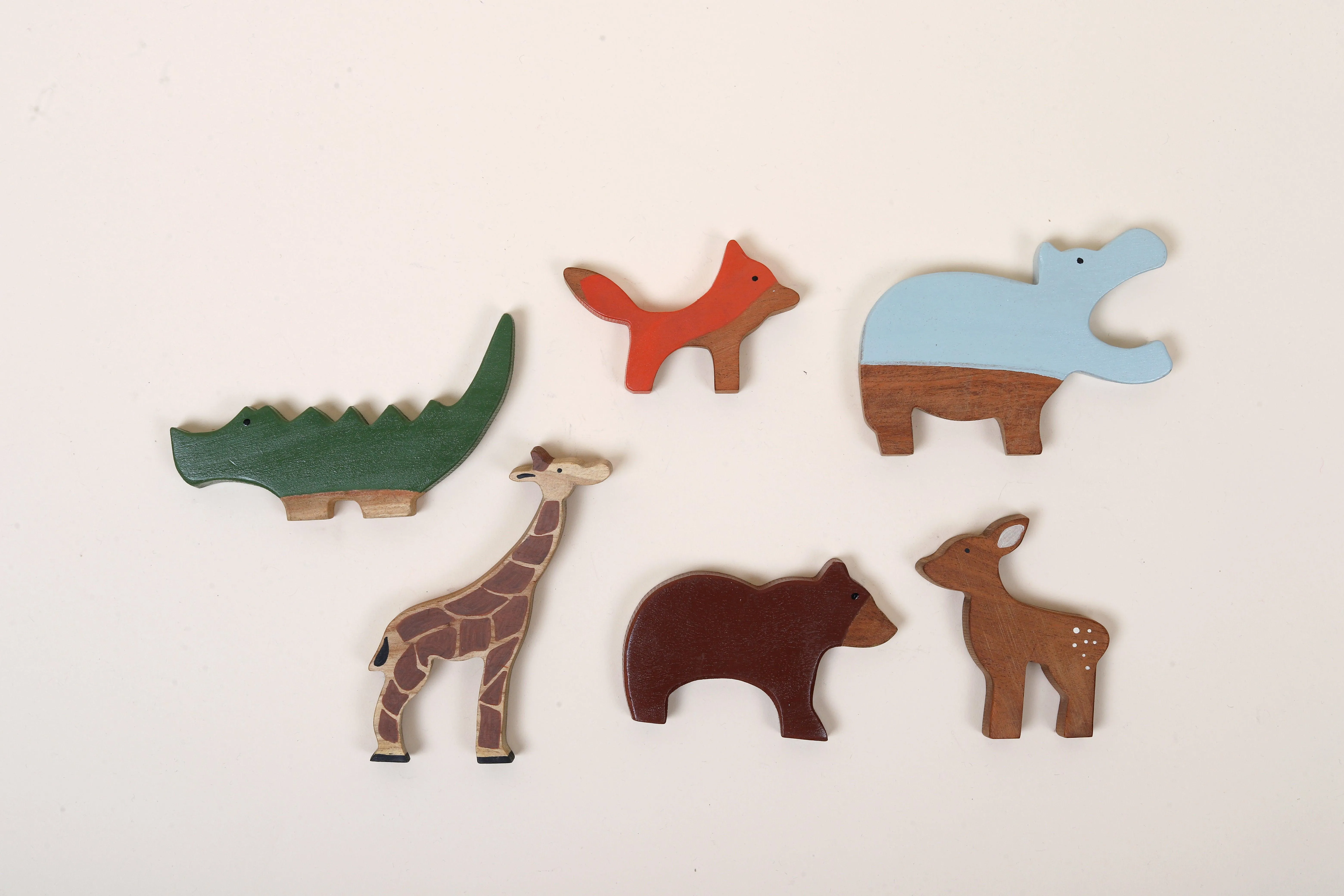 Wooden Wild Animals Toys